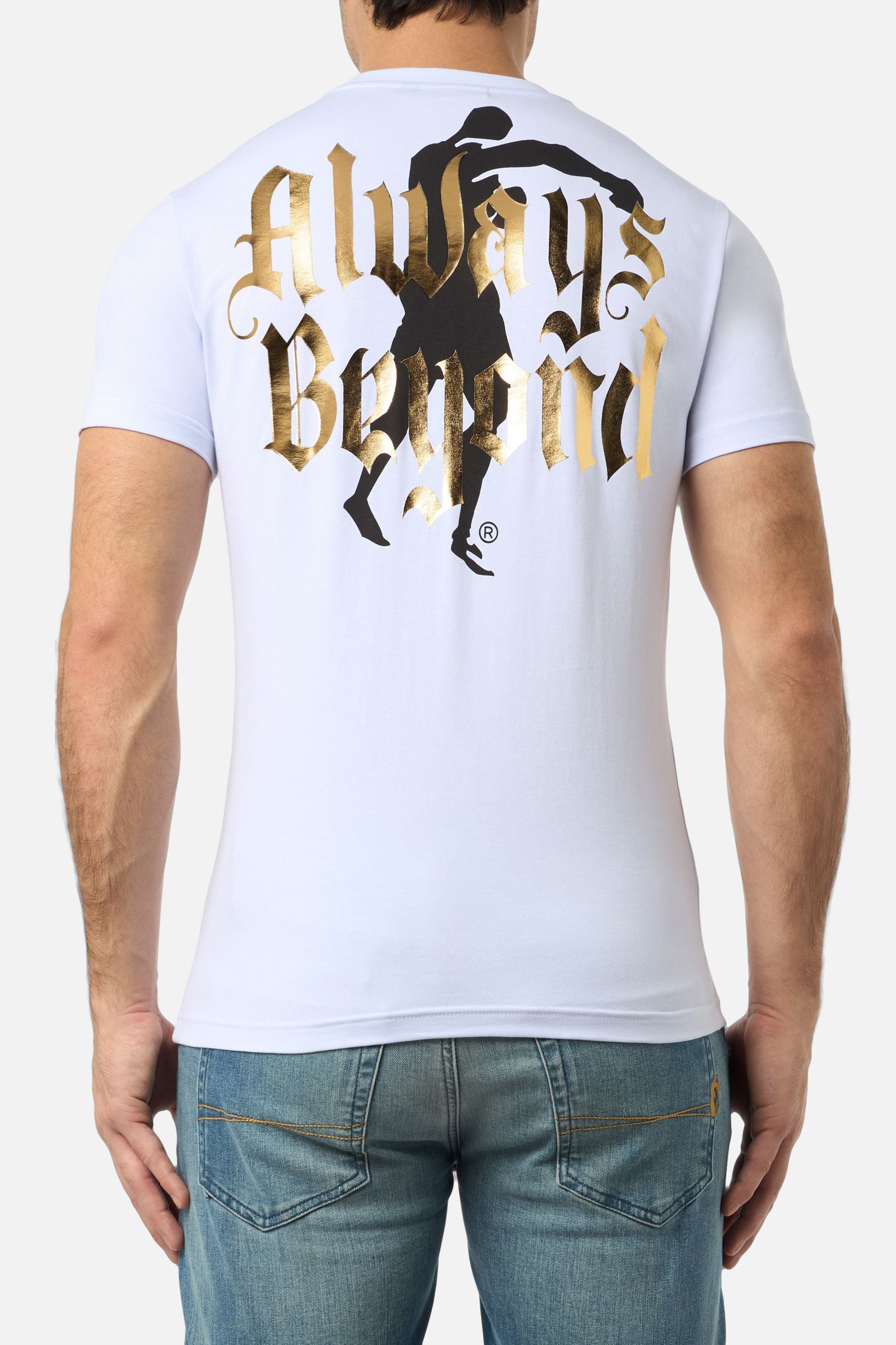 Graphic T-Shirt in White-Gold T-Shirts Boxeur des Rues