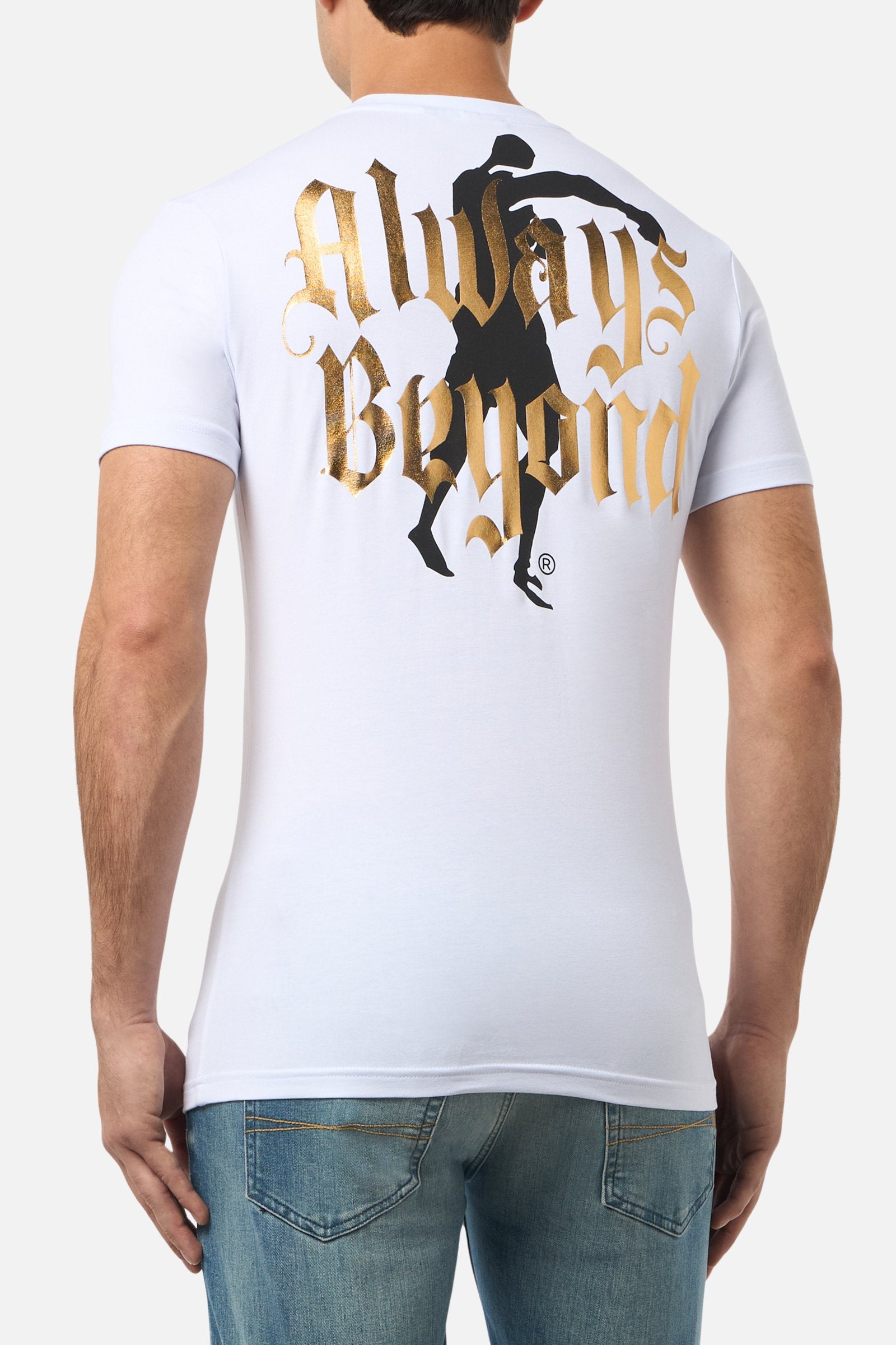 Graphic T-Shirt in White-Gold T-Shirts Boxeur des Rues