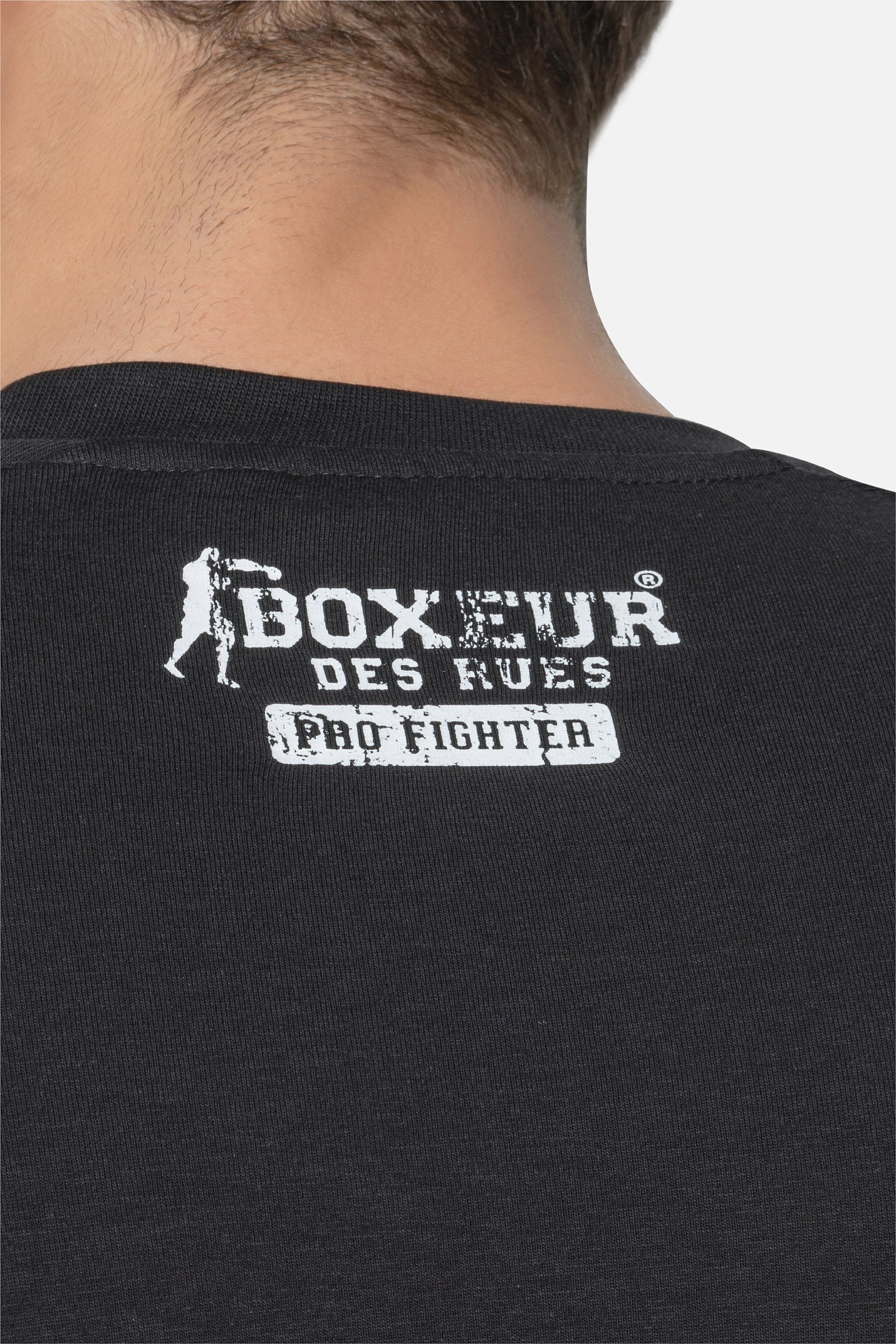 Logo Raglan T-Shirt in Black T-Shirts Boxeur des Rues