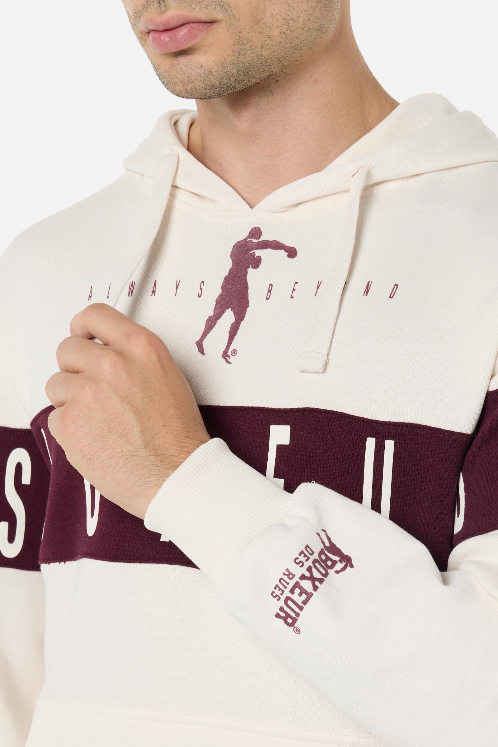 Hoodie With Insert in Butter Kapuzenpullover Boxeur des Rues