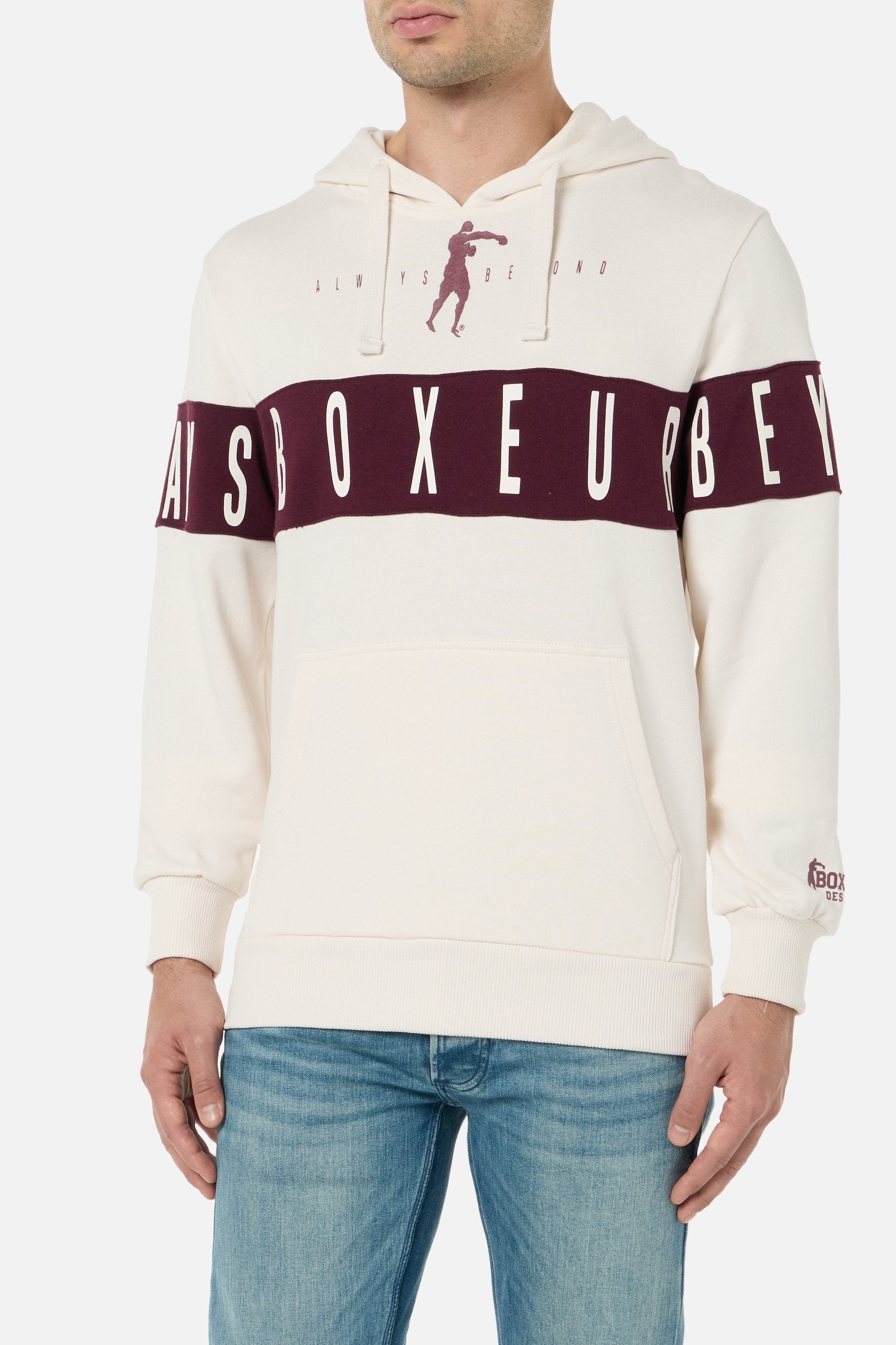 Hoodie With Insert in Butter Kapuzenpullover Boxeur des Rues