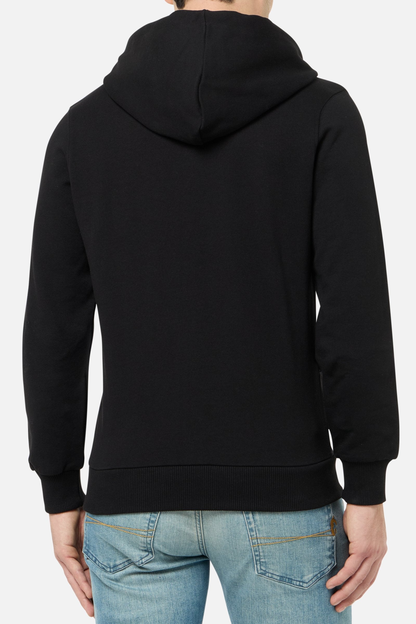 Basic Full Zip Hoodie in Black-Gold Sweatjacken Boxeur des Rues