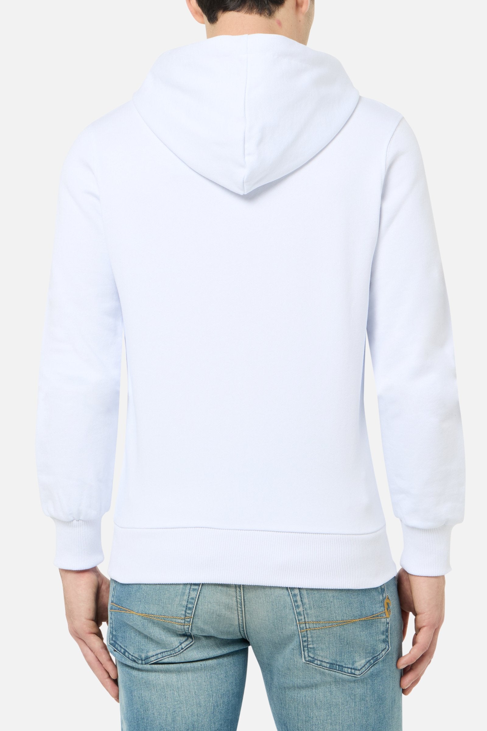 Basic Full Zip Hoodie in White-Gold Sweatjacken Boxeur des Rues