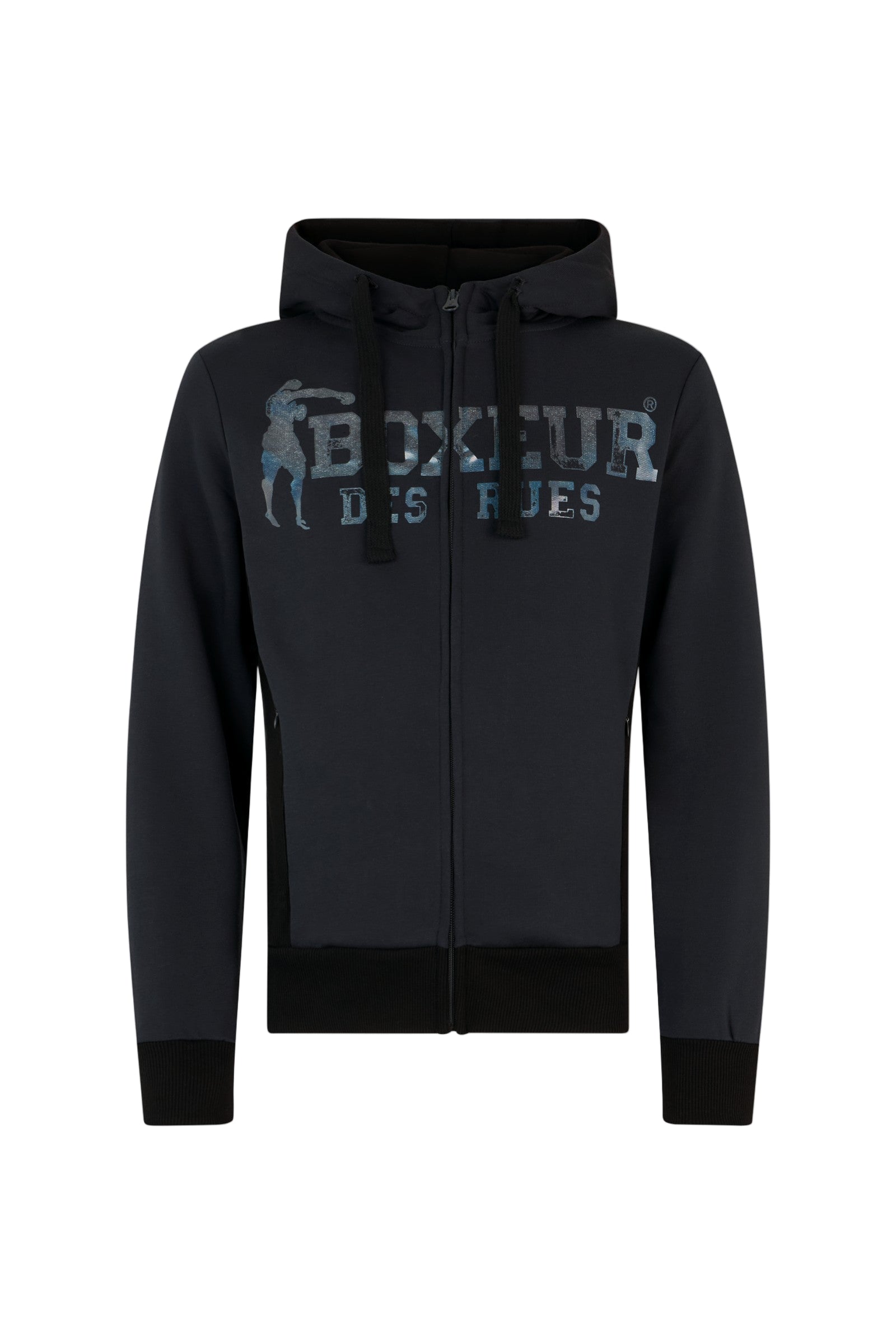 Hooded Full Zip Sweatshirt in Anthracite