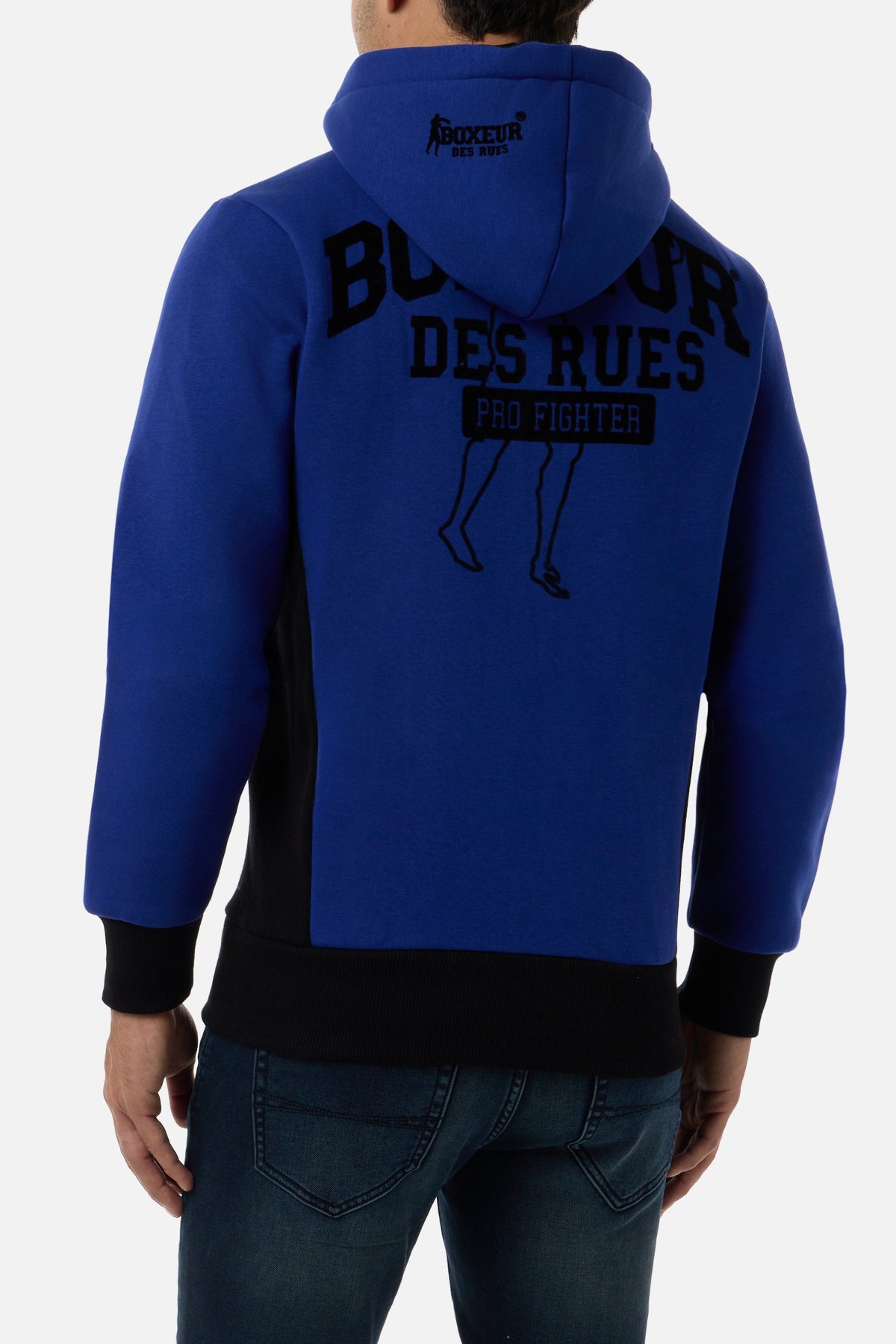 Sweatjacke Hooded Full Zip in Cyber Blue Sweatjacken Boxeur des Rues