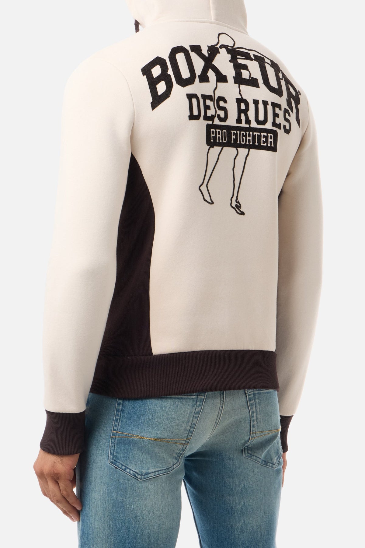 Sweatjacke Hooded Full Zip in Warm Blank Sweatjacken Boxeur des Rues