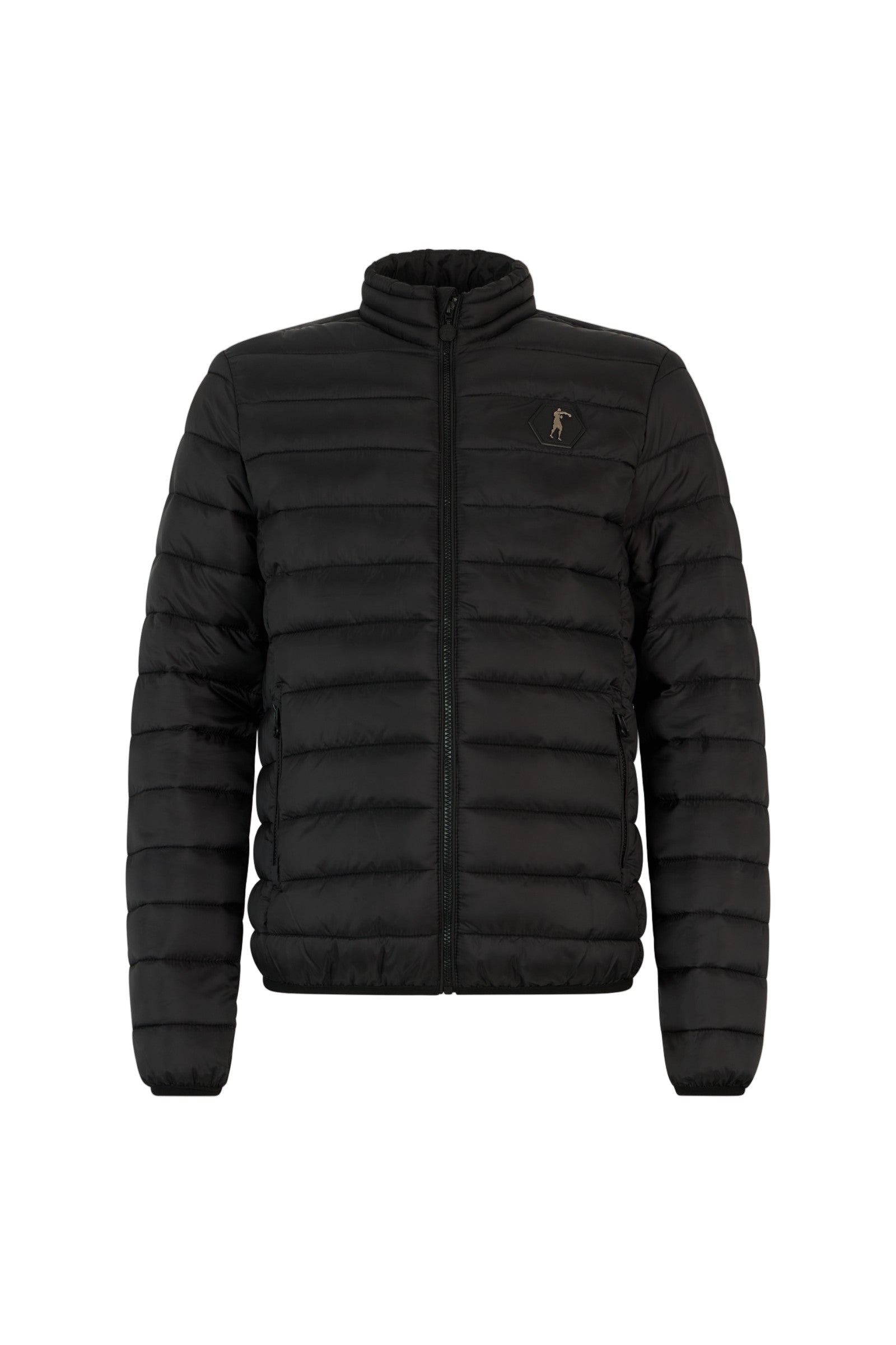 High Neck Padded Jacket in Black Jacken Boxeur des Rues