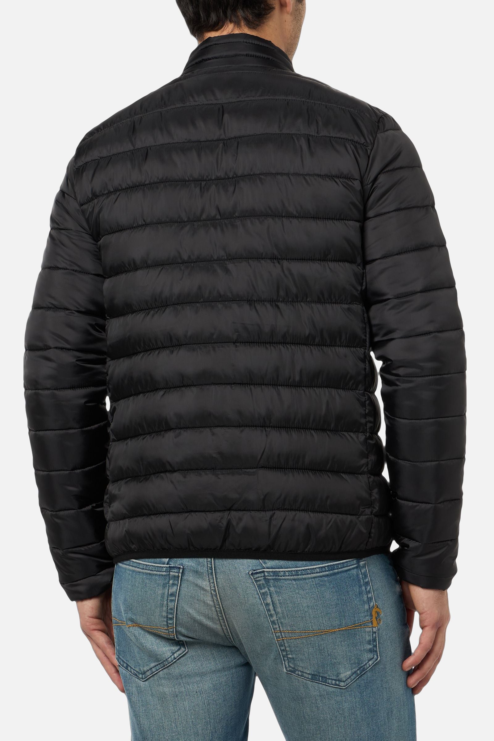 High Neck Padded Jacket in Black Jacken Boxeur des Rues