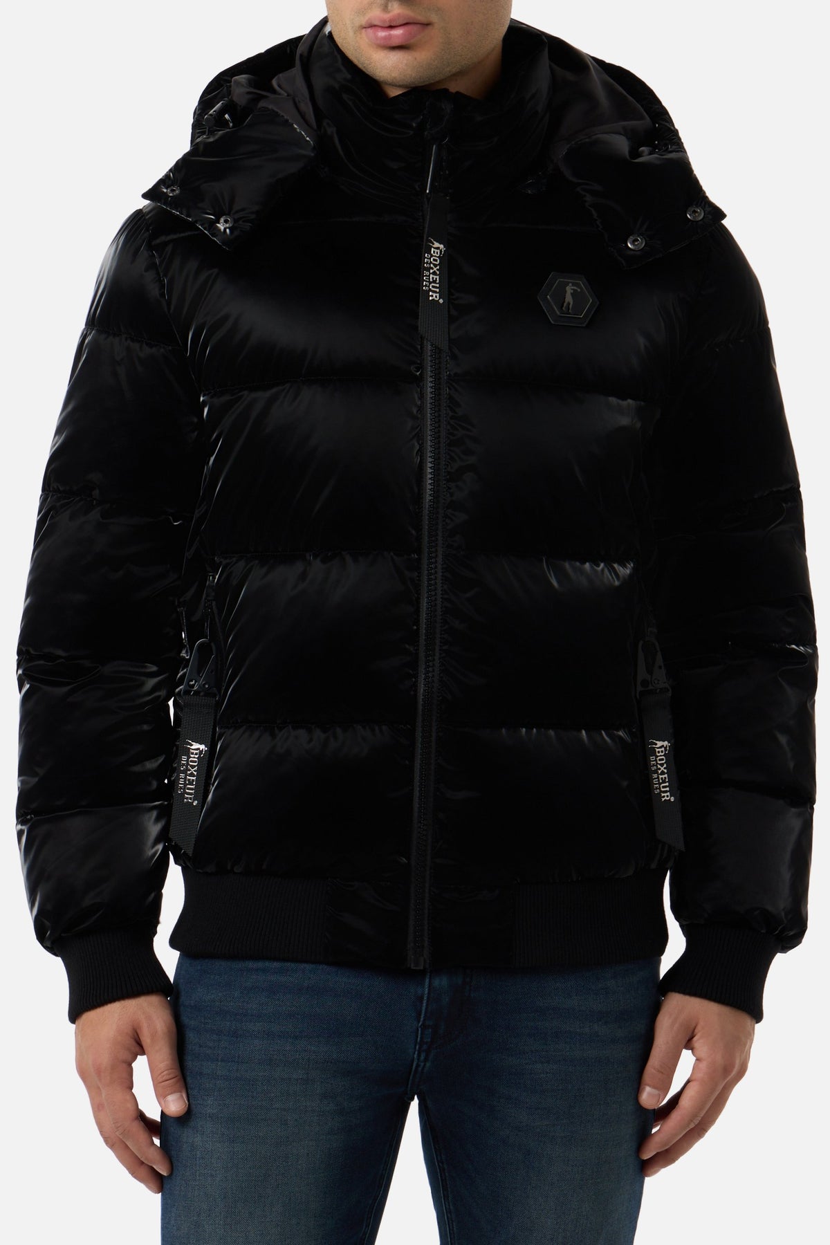 Winterjacke Side Inserts in Black Jacken Boxeur des Rues