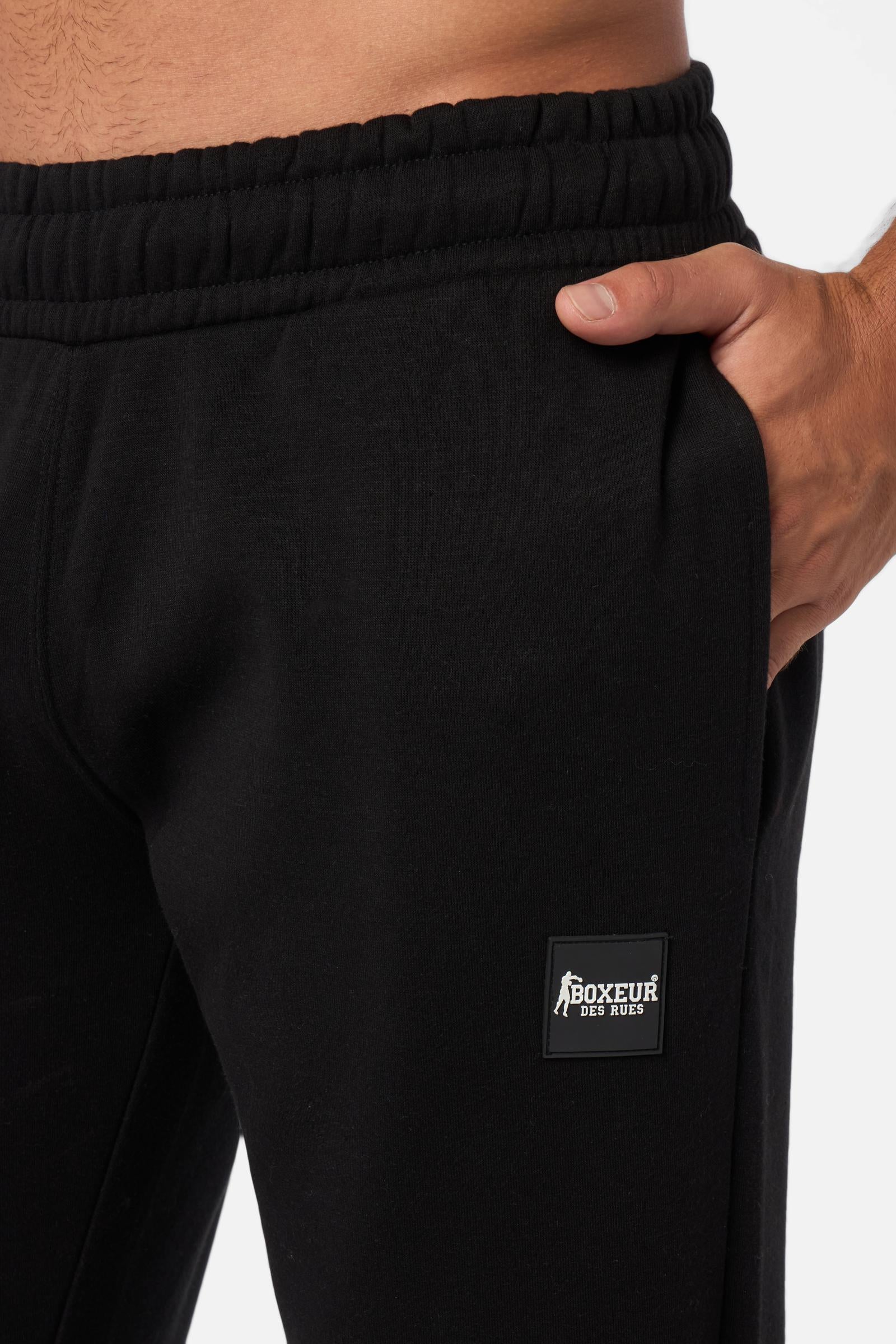 Long Pants With Patch in Black Hosen Boxeur des Rues