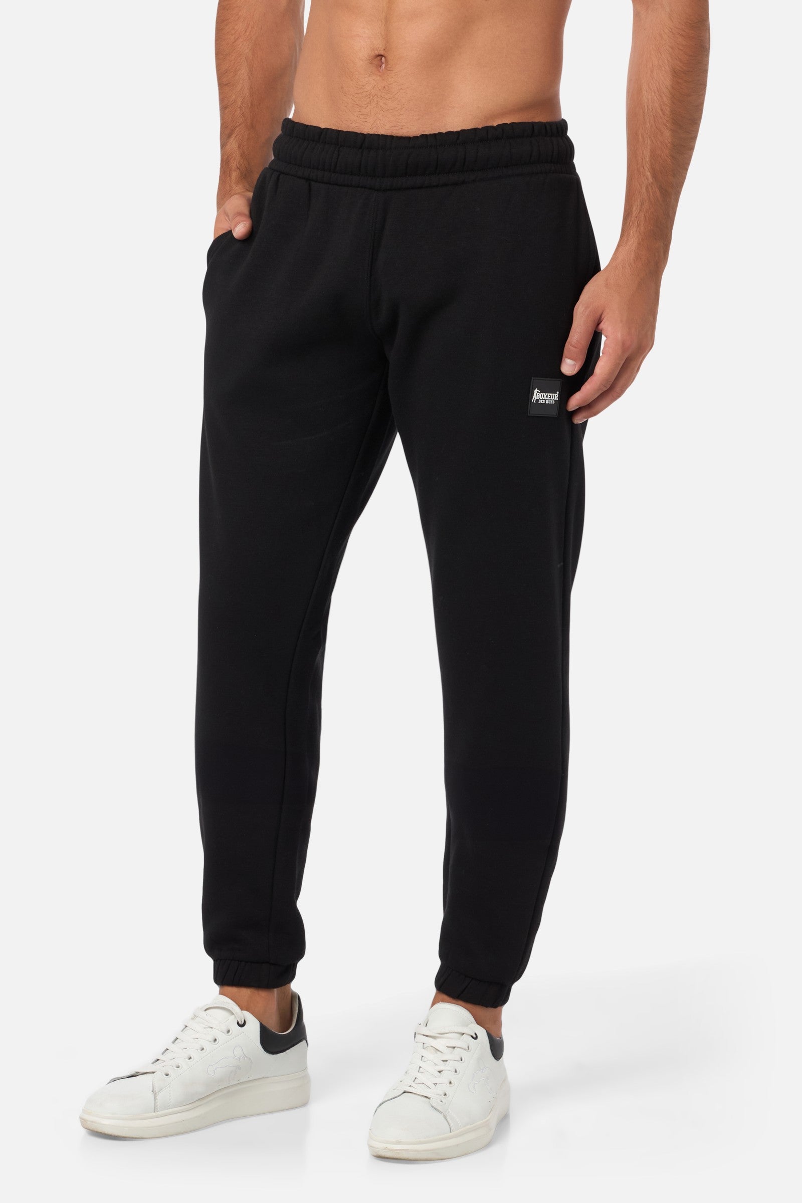 Long Pants With Patch in Black Hosen Boxeur des Rues