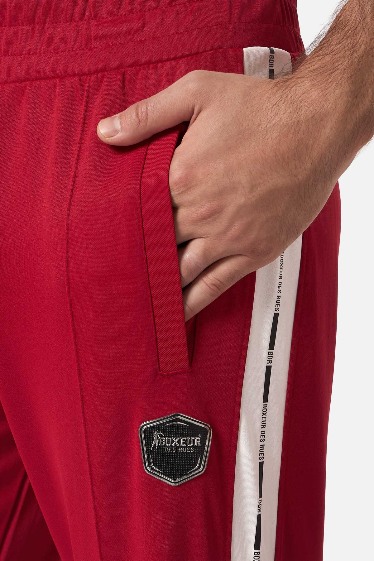 Jogginghose Side Contrast in Iron Flame Hosen Boxeur des Rues