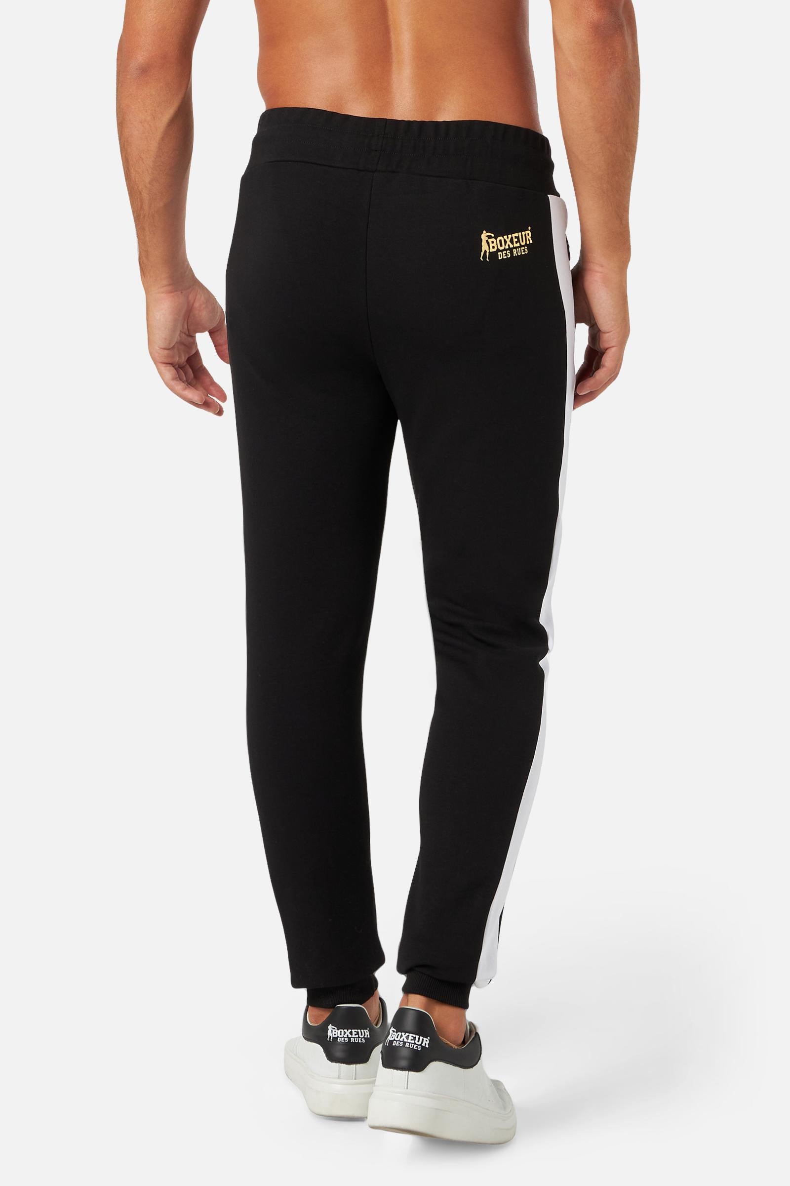 Sides Inserts Sweatpants in Black Jogginghosen Boxeur des Rues