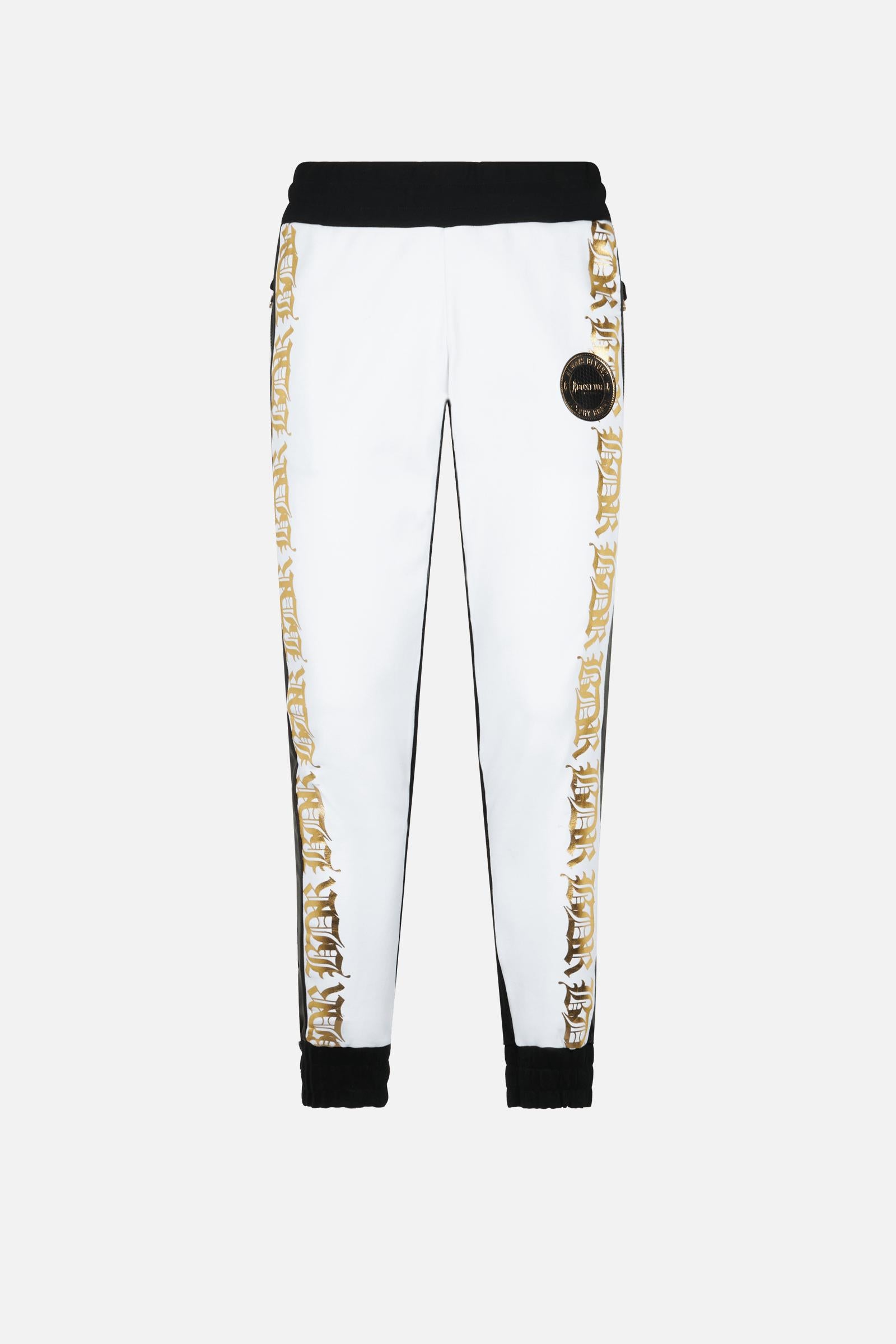 Bicolour Sweatpants in Black-White Jogginghosen Boxeur des Rues