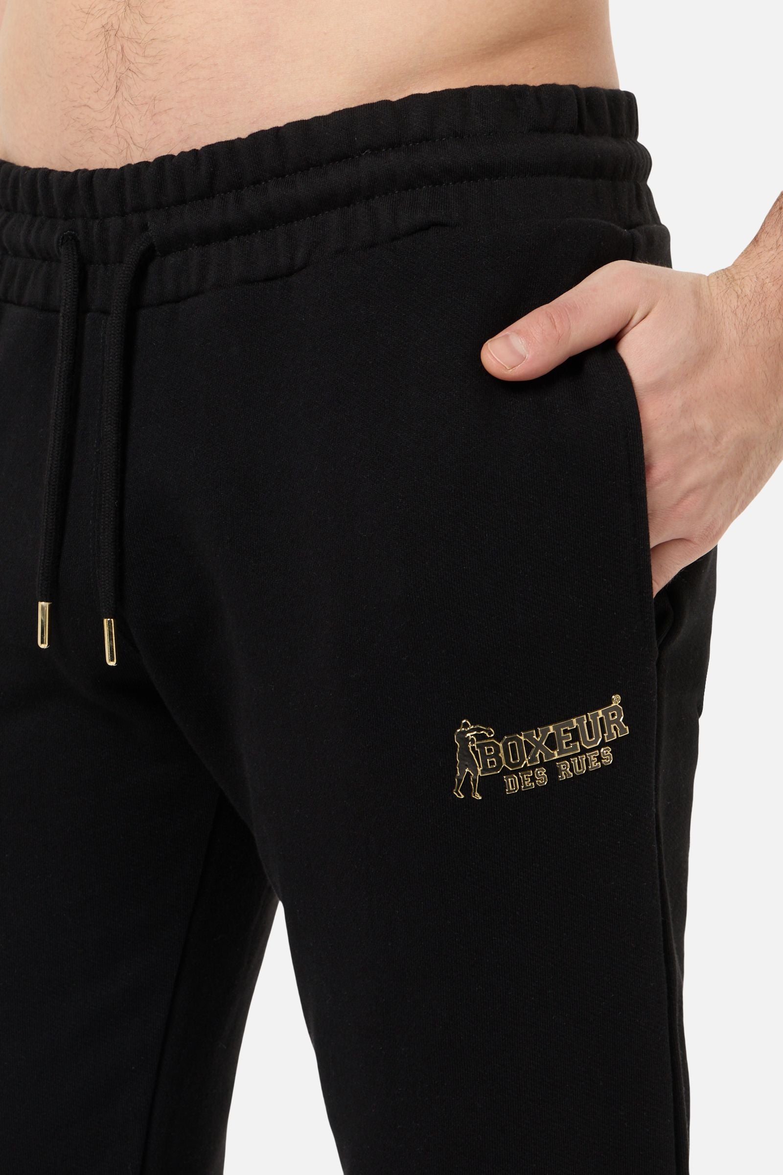Sweatpants With Elastic At Hem in Black Hosen Boxeur des Rues
