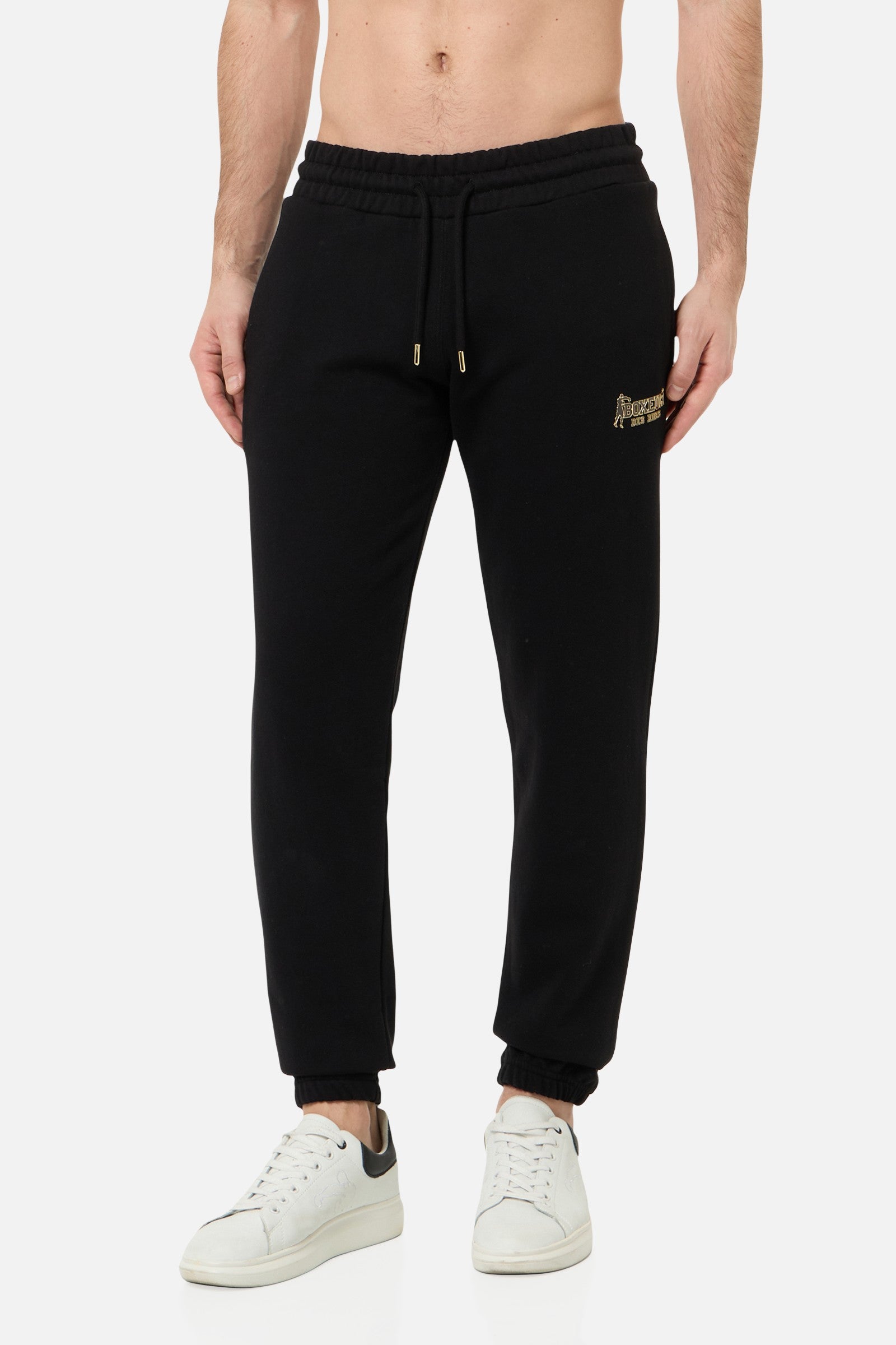 Sweatpants With Elastic At Hem in Black Hosen Boxeur des Rues