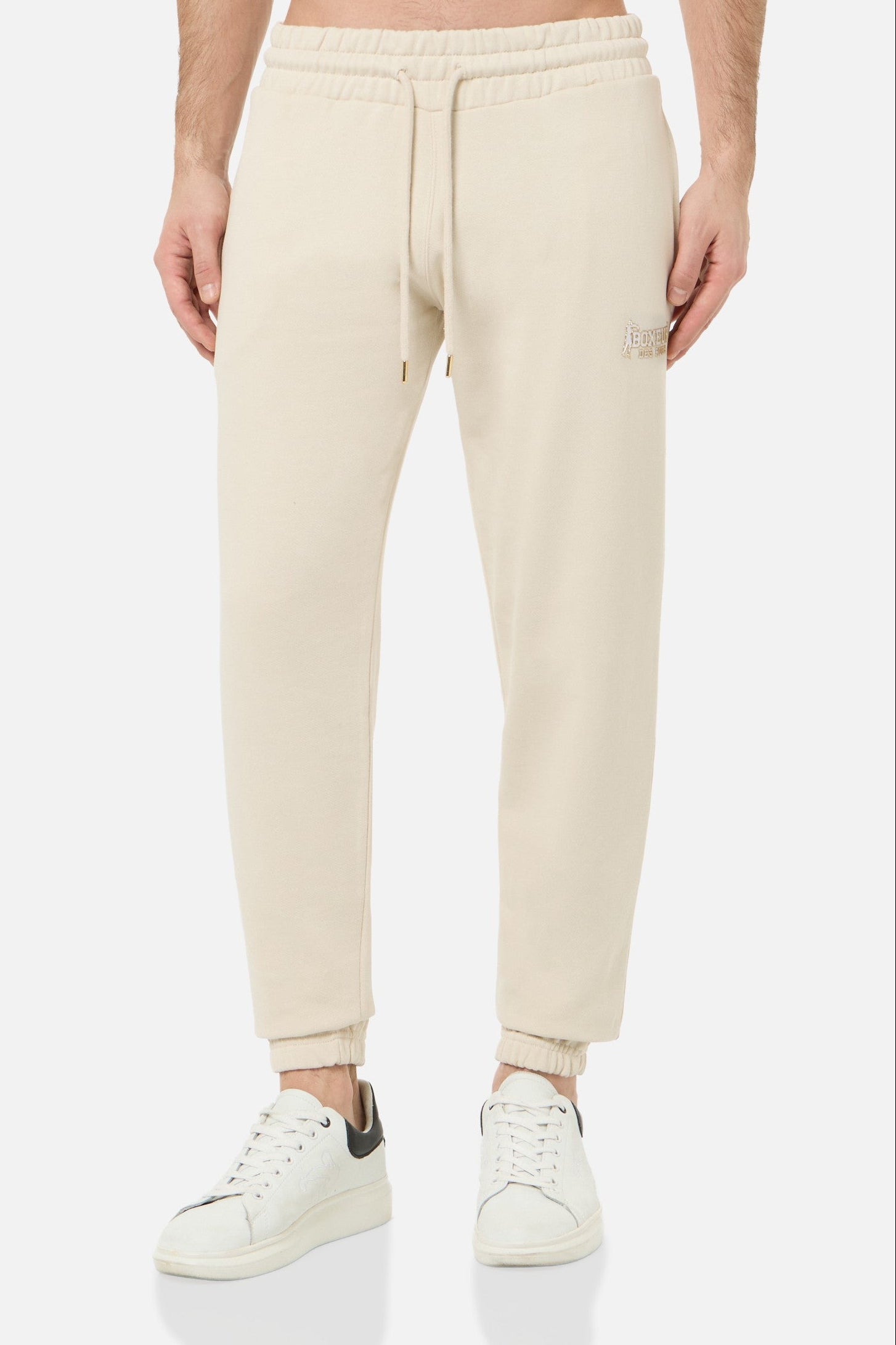 Sweatpants With Elastic At Hem in Sand Hosen Boxeur des Rues