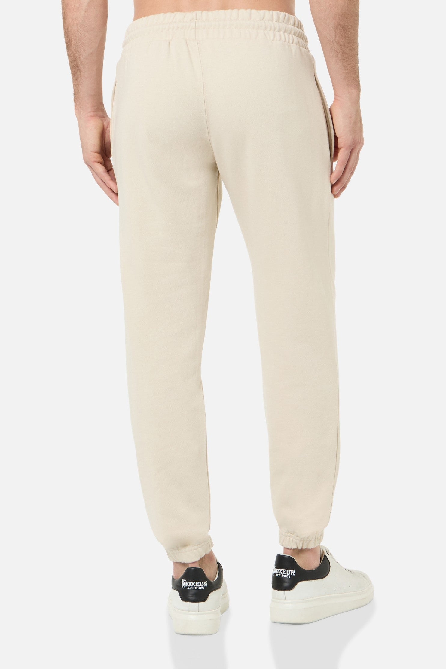Sweatpants With Elastic At Hem in Sand Hosen Boxeur des Rues