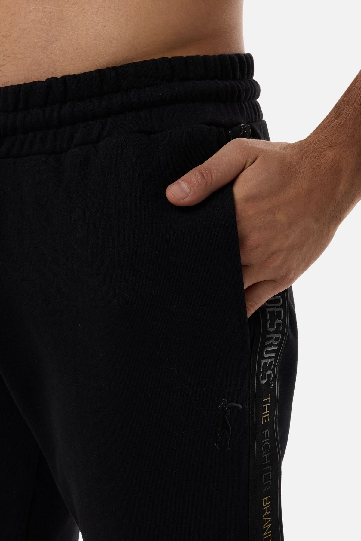 Jogginghose Elastic At Hem in Black Hosen Boxeur des Rues