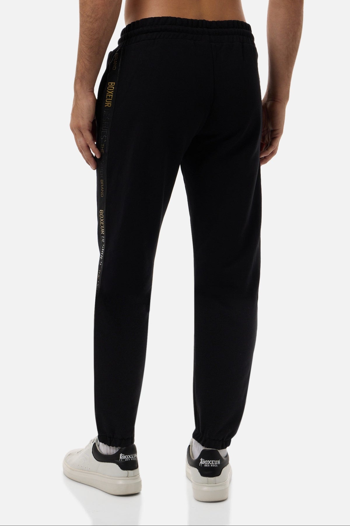 Jogginghose Elastic At Hem in Black Hosen Boxeur des Rues