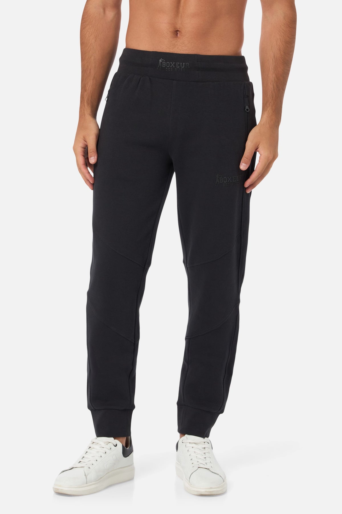 Jogginghose Interlock in Black Hosen Boxeur des Rues