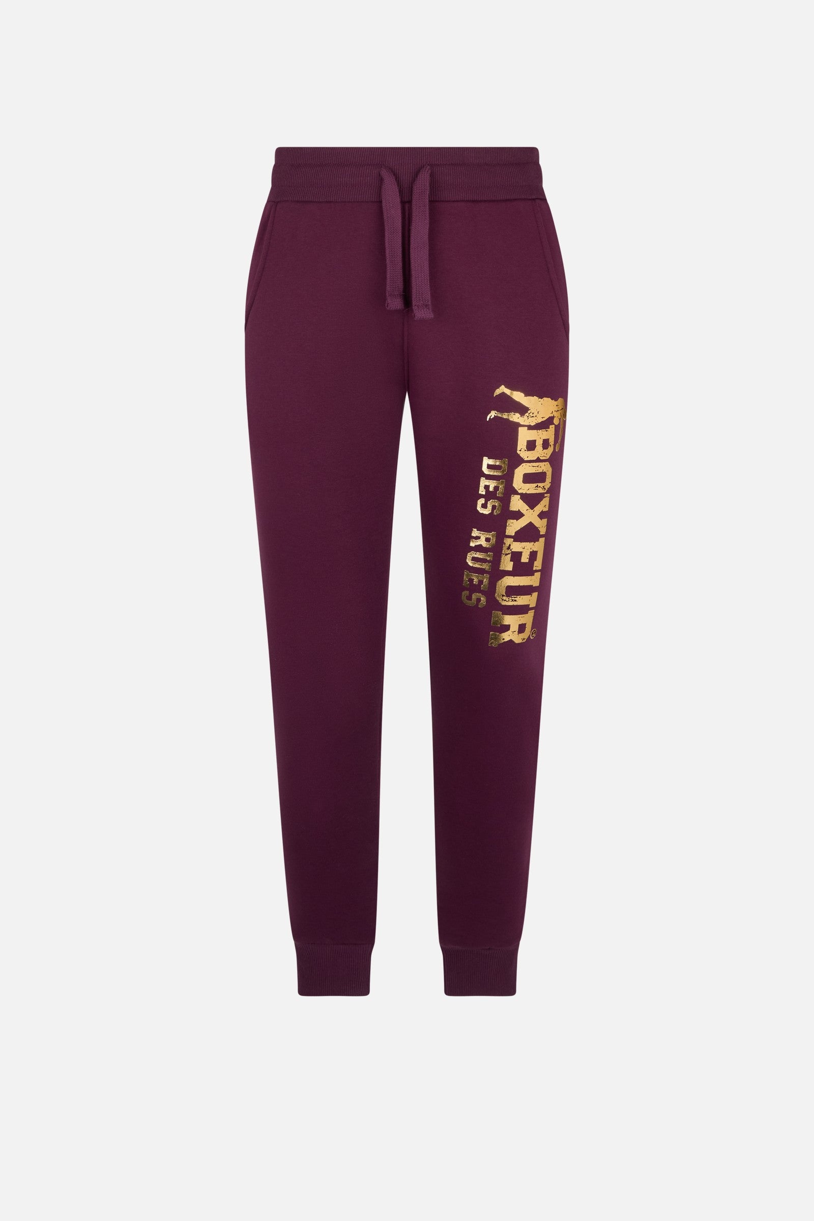 Slim Fit Sweatpant With Logo in Wine Hosen Boxeur des Rues