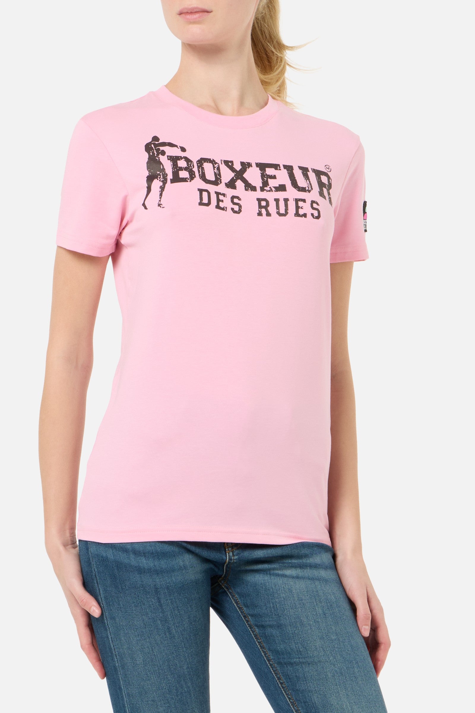 Iconic Logo T-Shirt in Candy Pink T-Shirts Boxeur des Rues