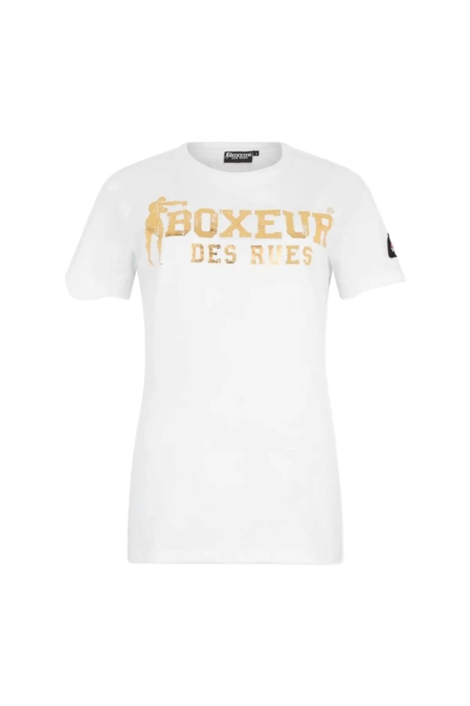 Iconic Logo T-Shirt in White-Gold T-Shirts Boxeur des Rues