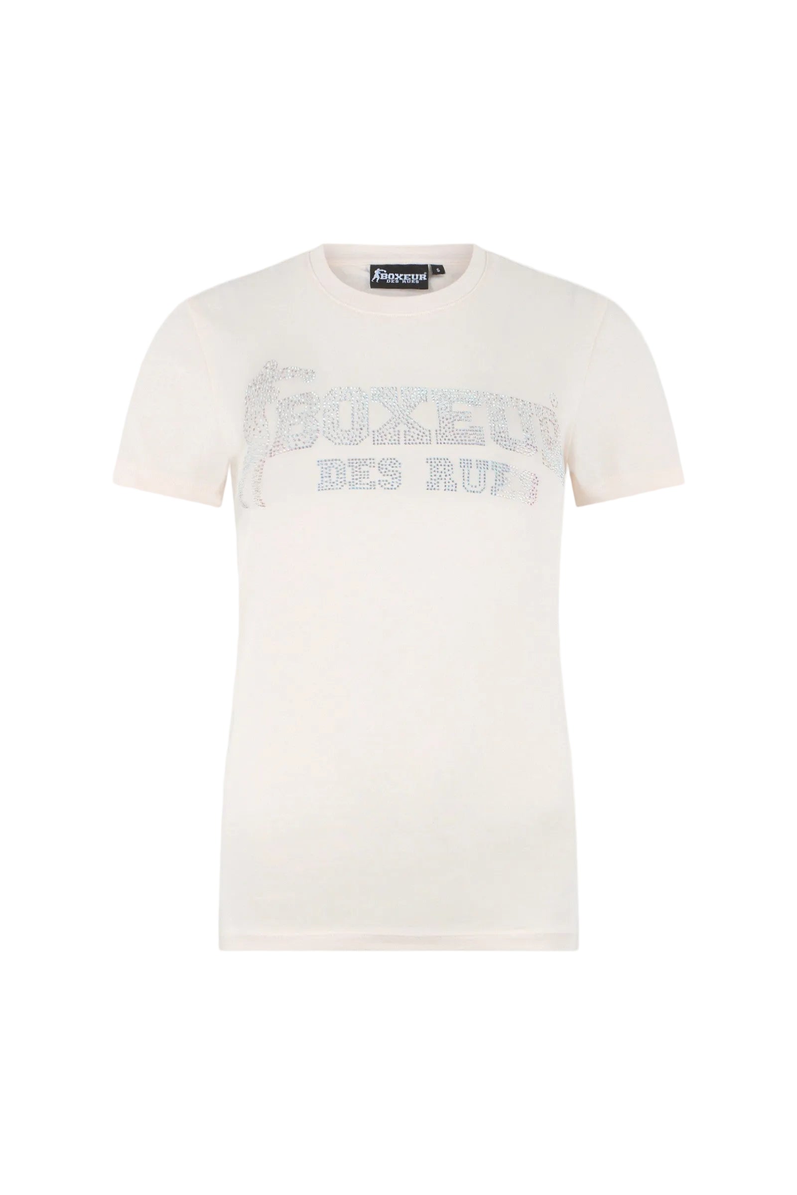 Rhinestone Logo T-Shirt in Butter T-Shirts Boxeur des Rues
