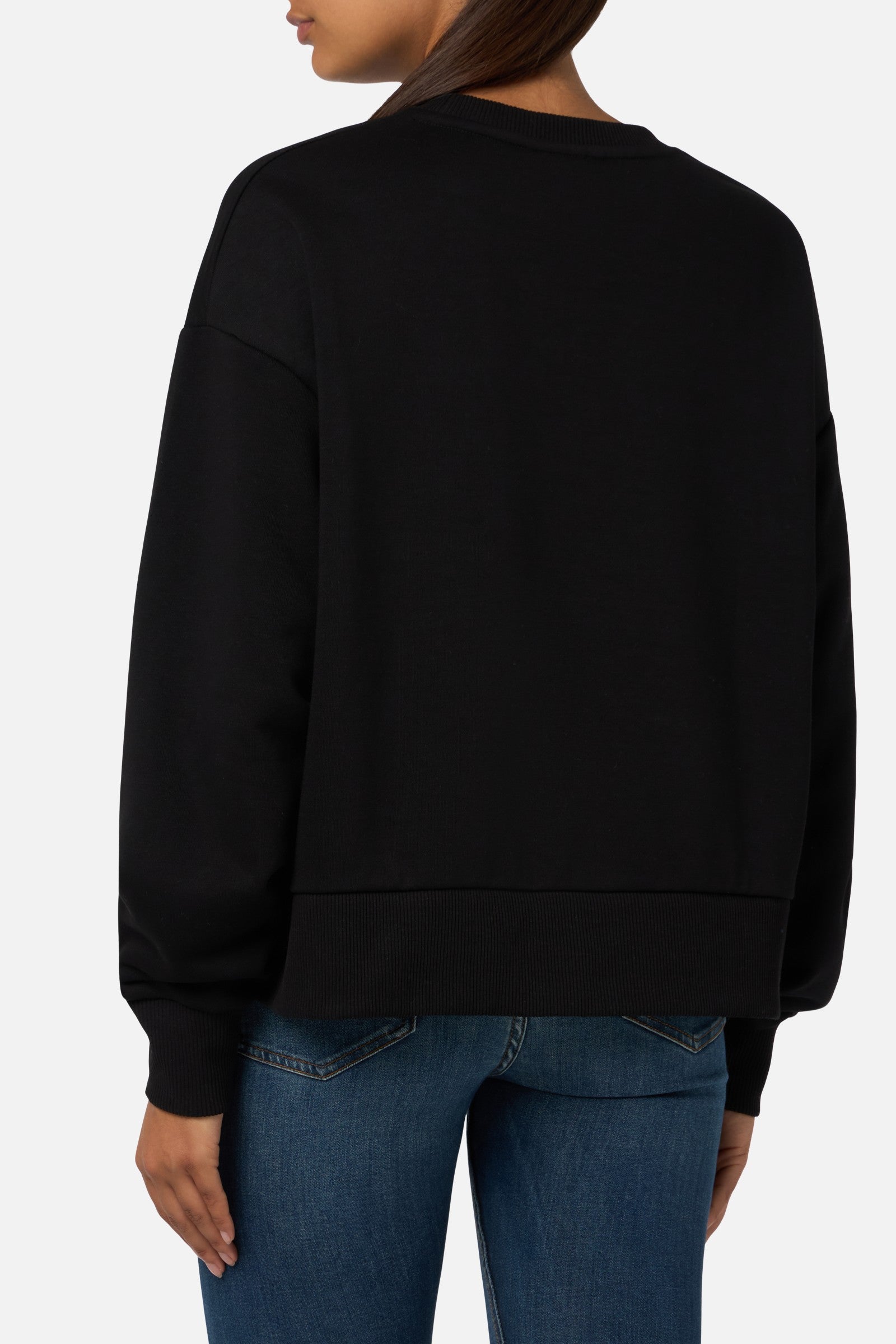 Crew Neck Sweatshirt in Black Sweatshirts Boxeur des Rues