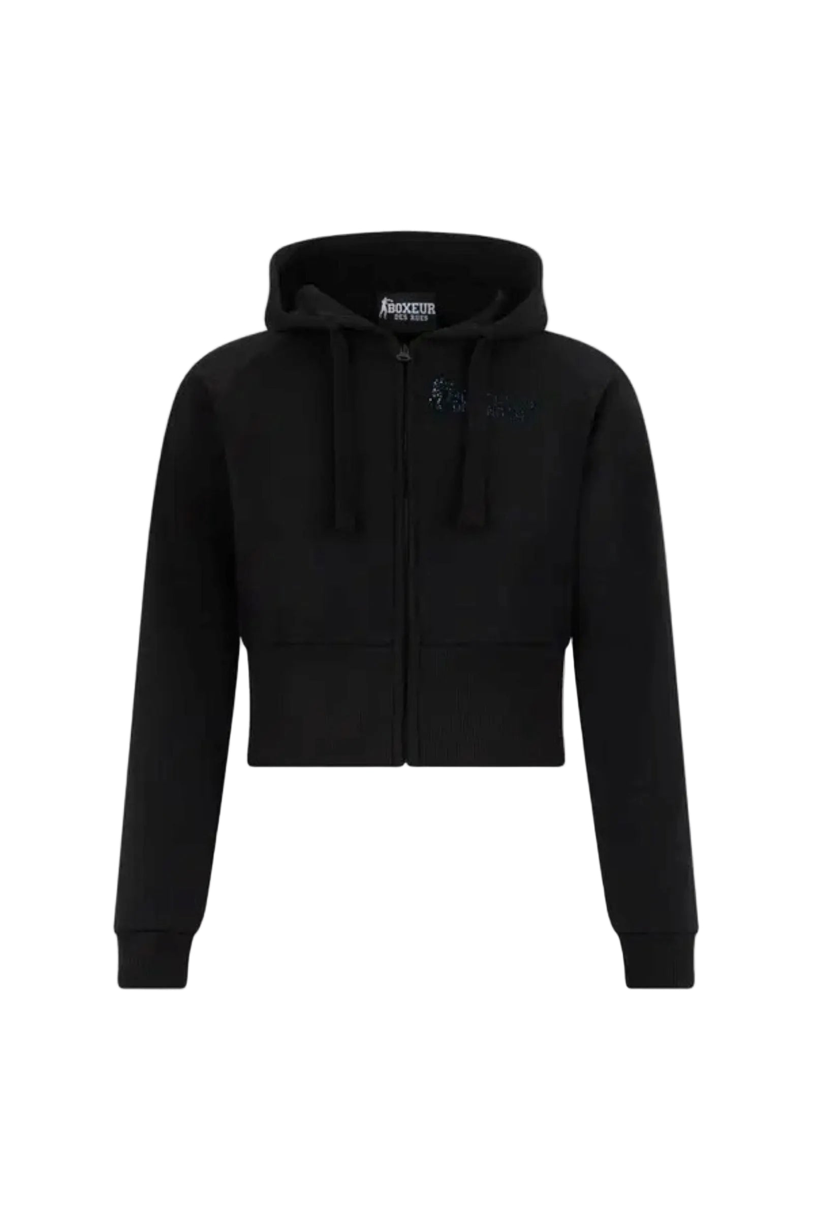 Hoddie Full Zip Sweatshirt in Black Sweatjacken Boxeur des Rues