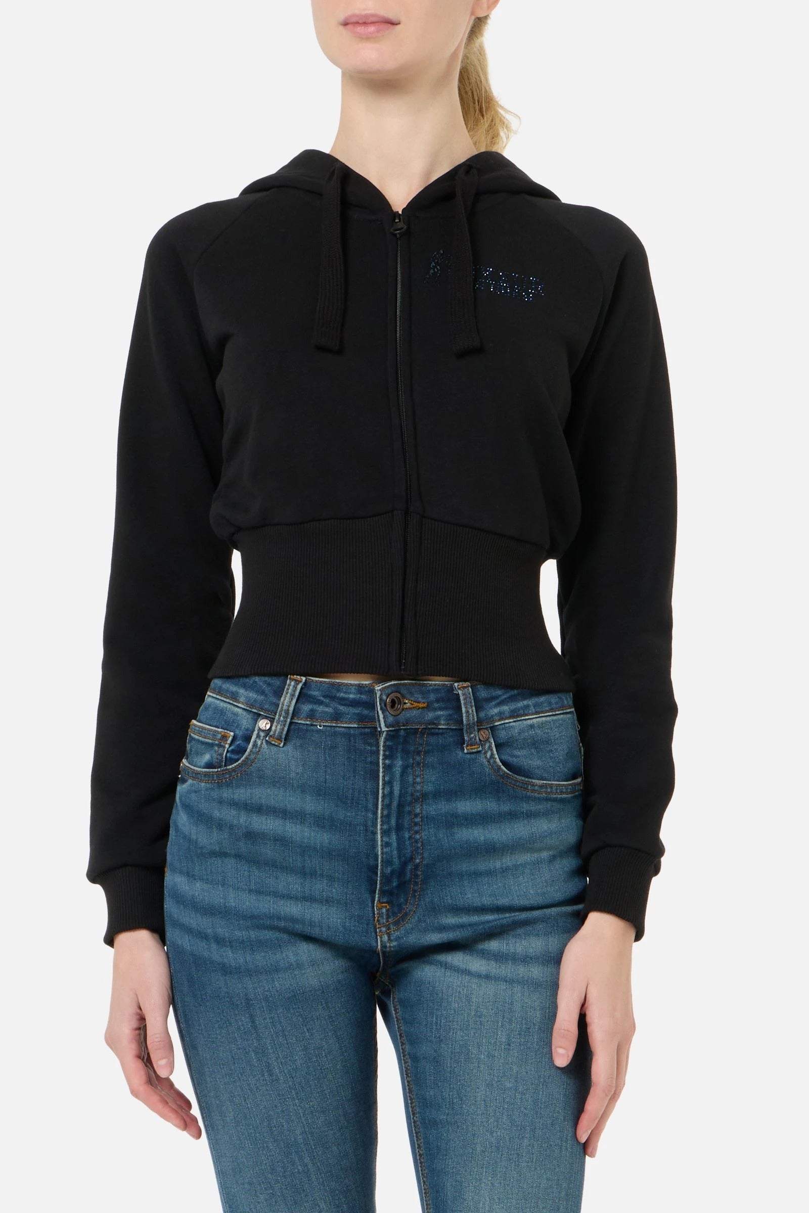 Hoddie Full Zip Sweatshirt in Black Sweatjacken Boxeur des Rues