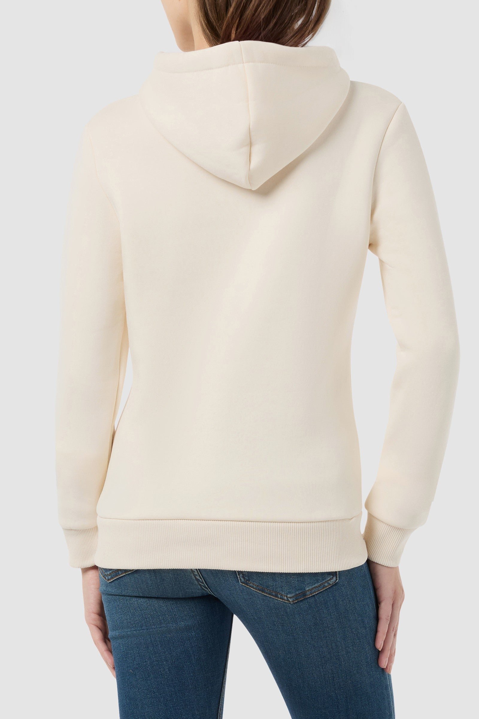 Lady Hooded Sweatshirt in Butter