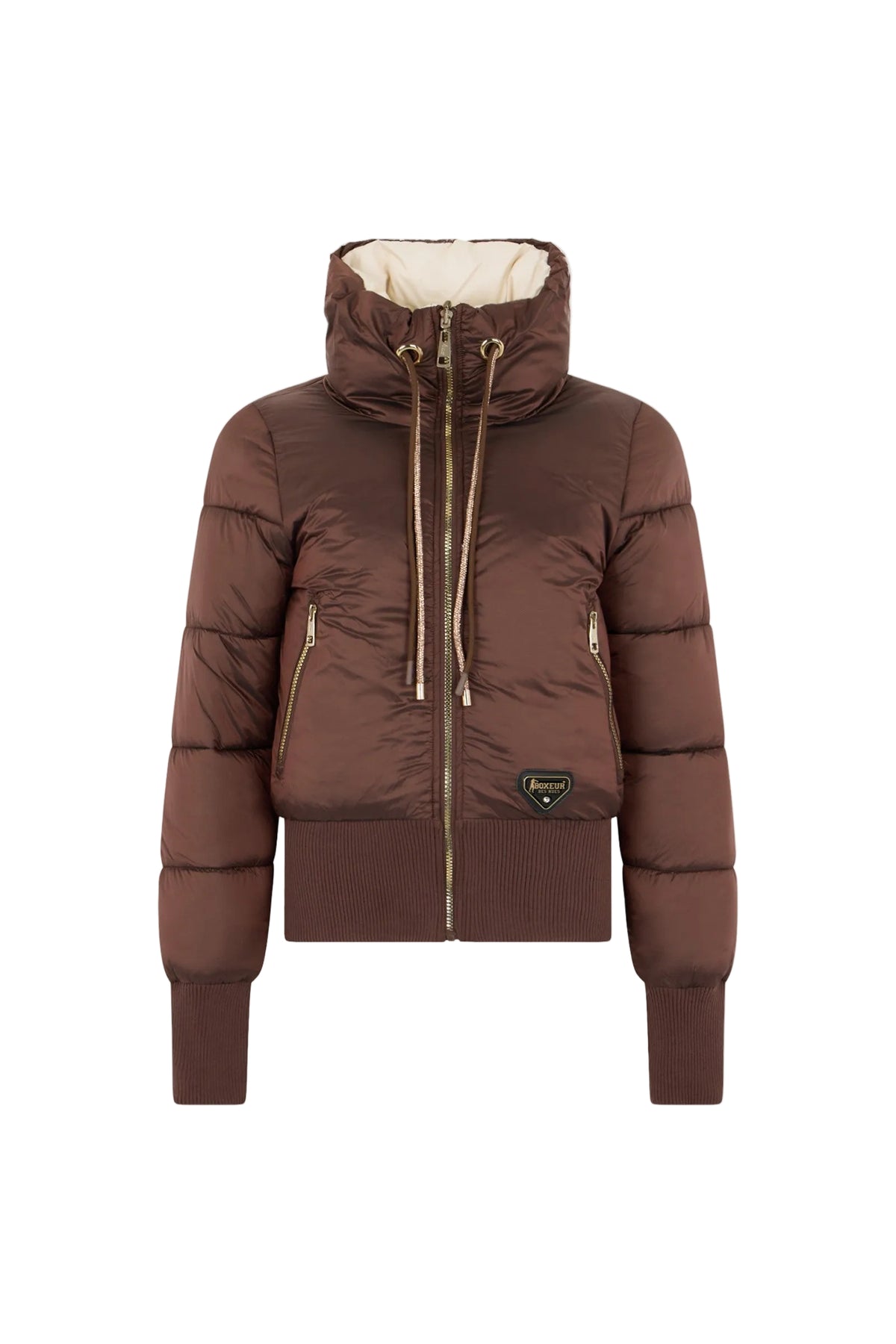 Winterjacke Double Face Bomber in Chocolate Fondant Jacken Boxeur des Rues