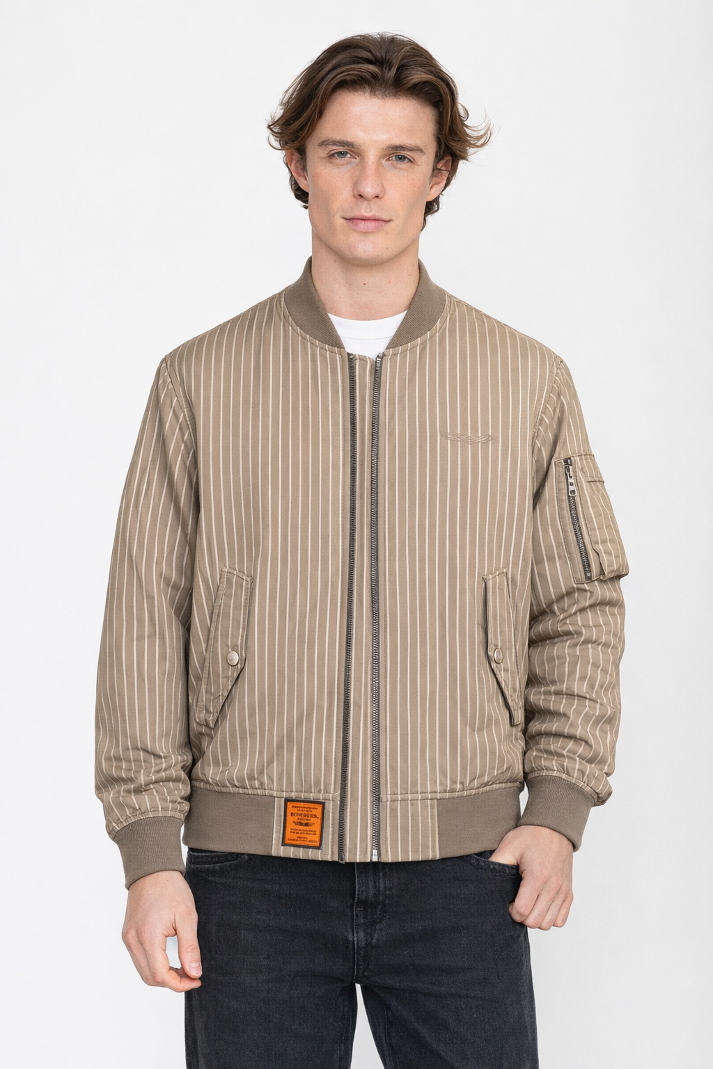 Canlow-M Bomberjacke in Beige Jacken Bombers Original