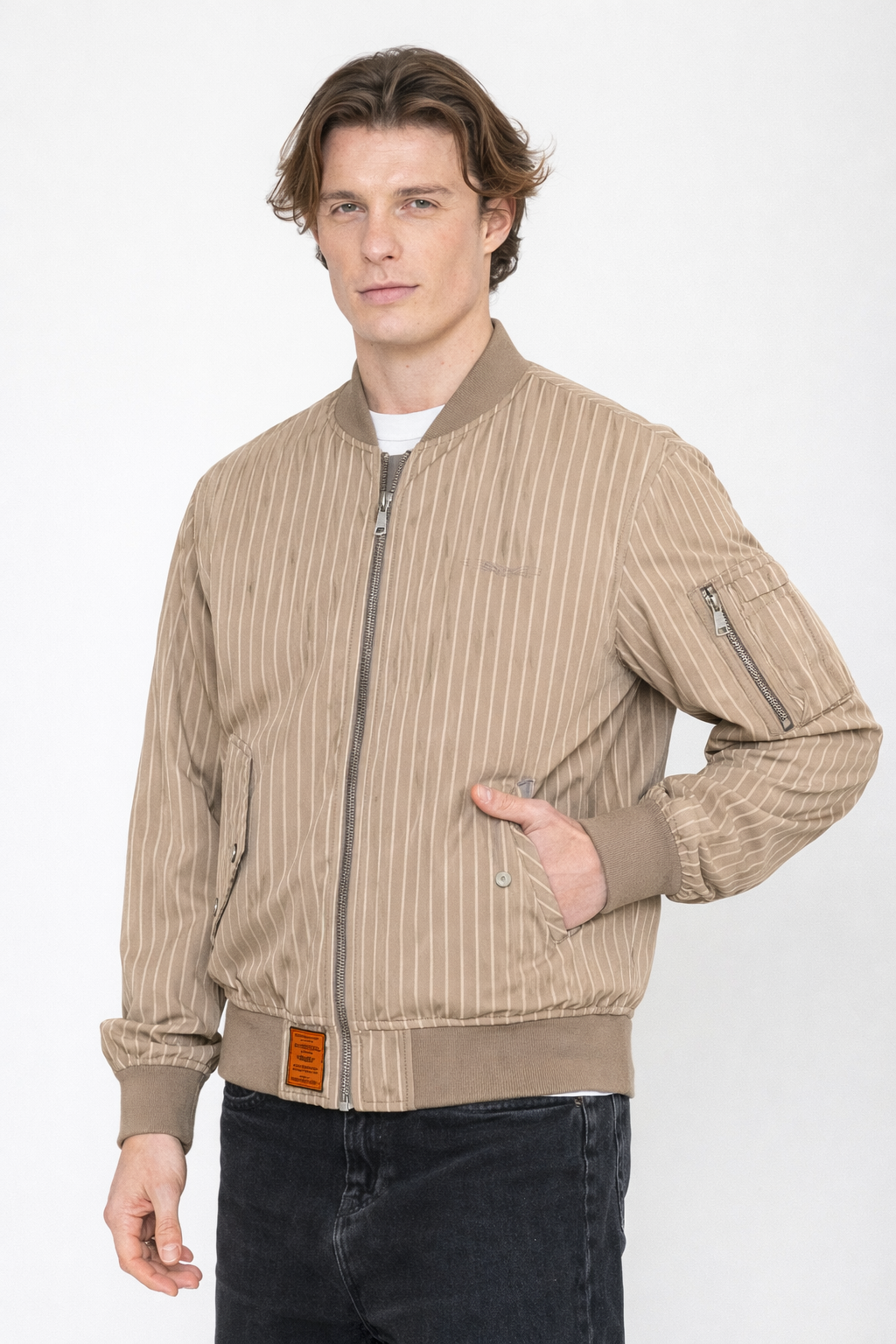 Canlow-M Bomberjacke in Beige Jacken Bombers Original