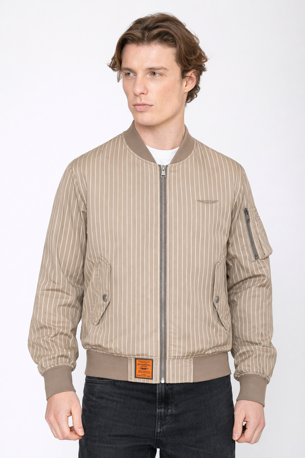 Canlow-M Bomberjacke in Beige Jacken Bombers Original