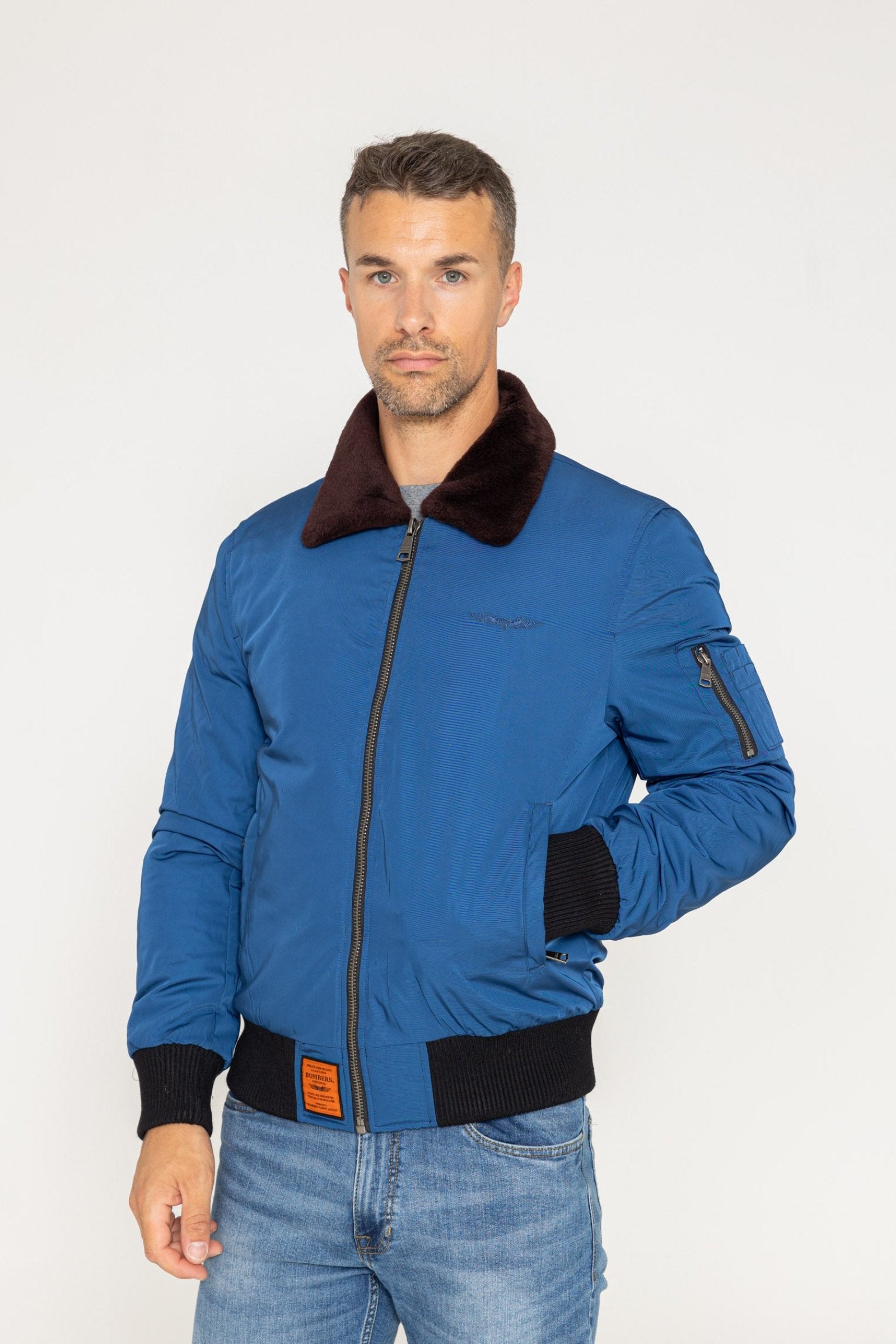 Curtiss M Bomberjacke in Indigo Jacken Bombers Original