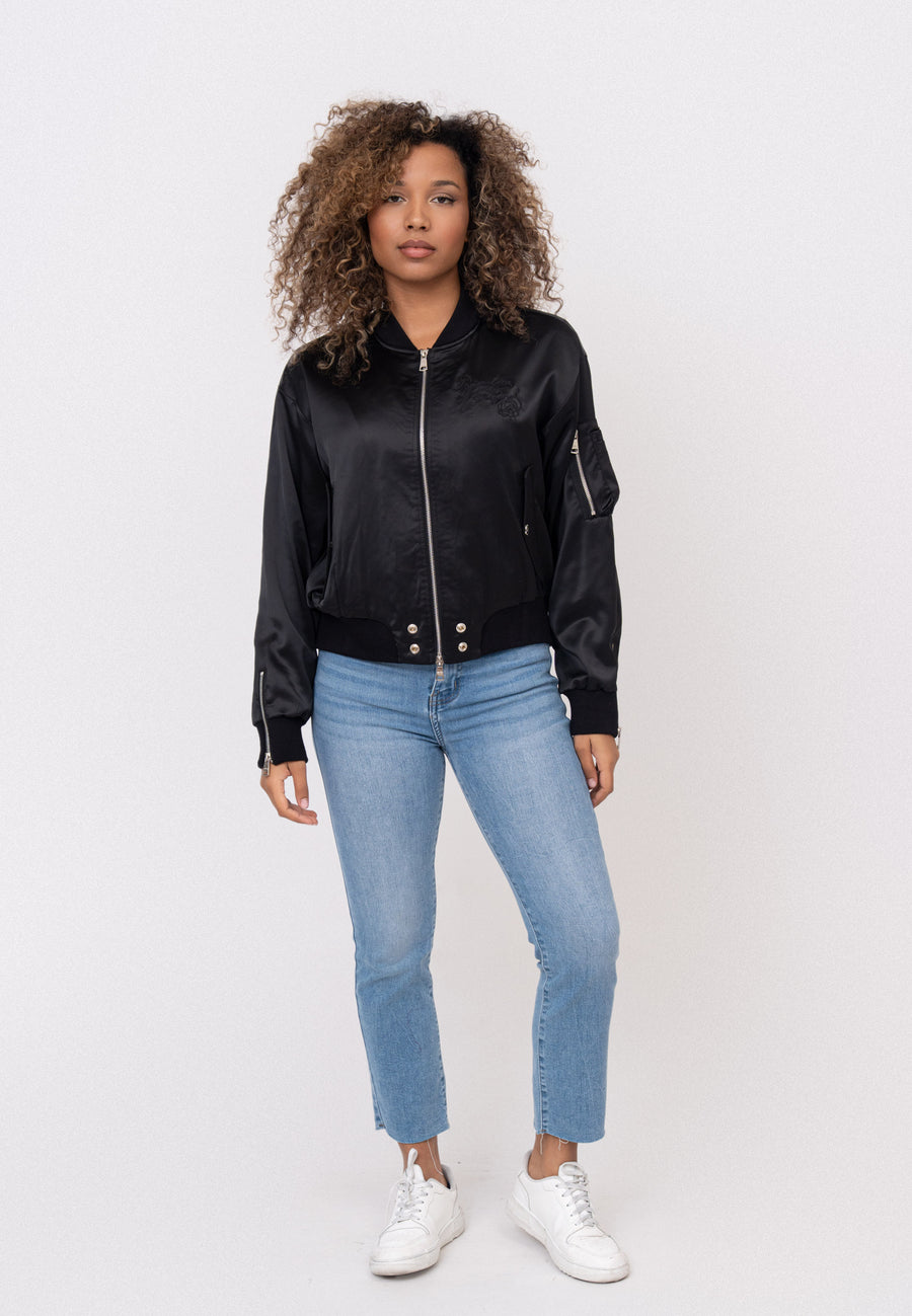 Daily Rose W Bomberjacke in Black Jacken Bombers Original