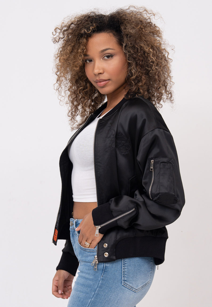 Daily Rose W Bomberjacke in Black Jacken Bombers Original