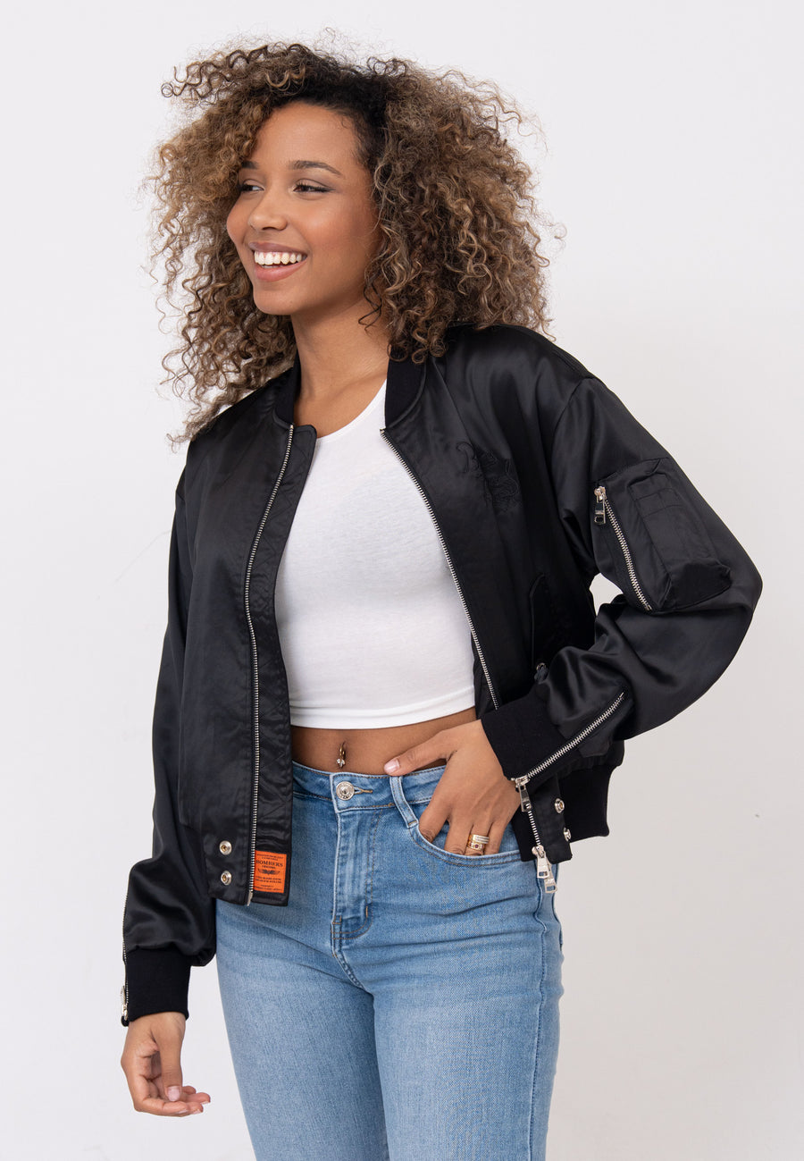 Daily Rose W Bomberjacke in Black Jacken Bombers Original