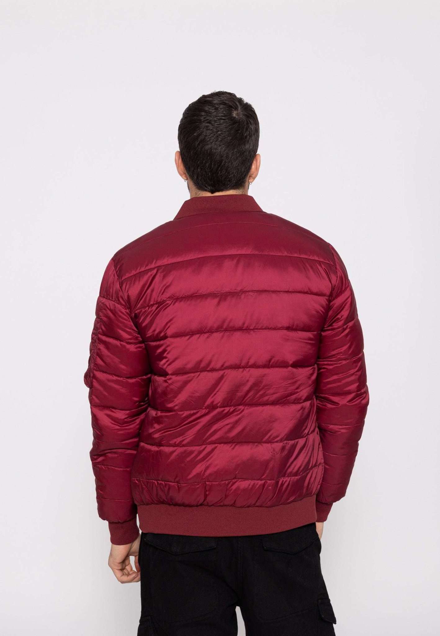 Dallas M Daunenjacke in Burgundy Jacken Bombers Original