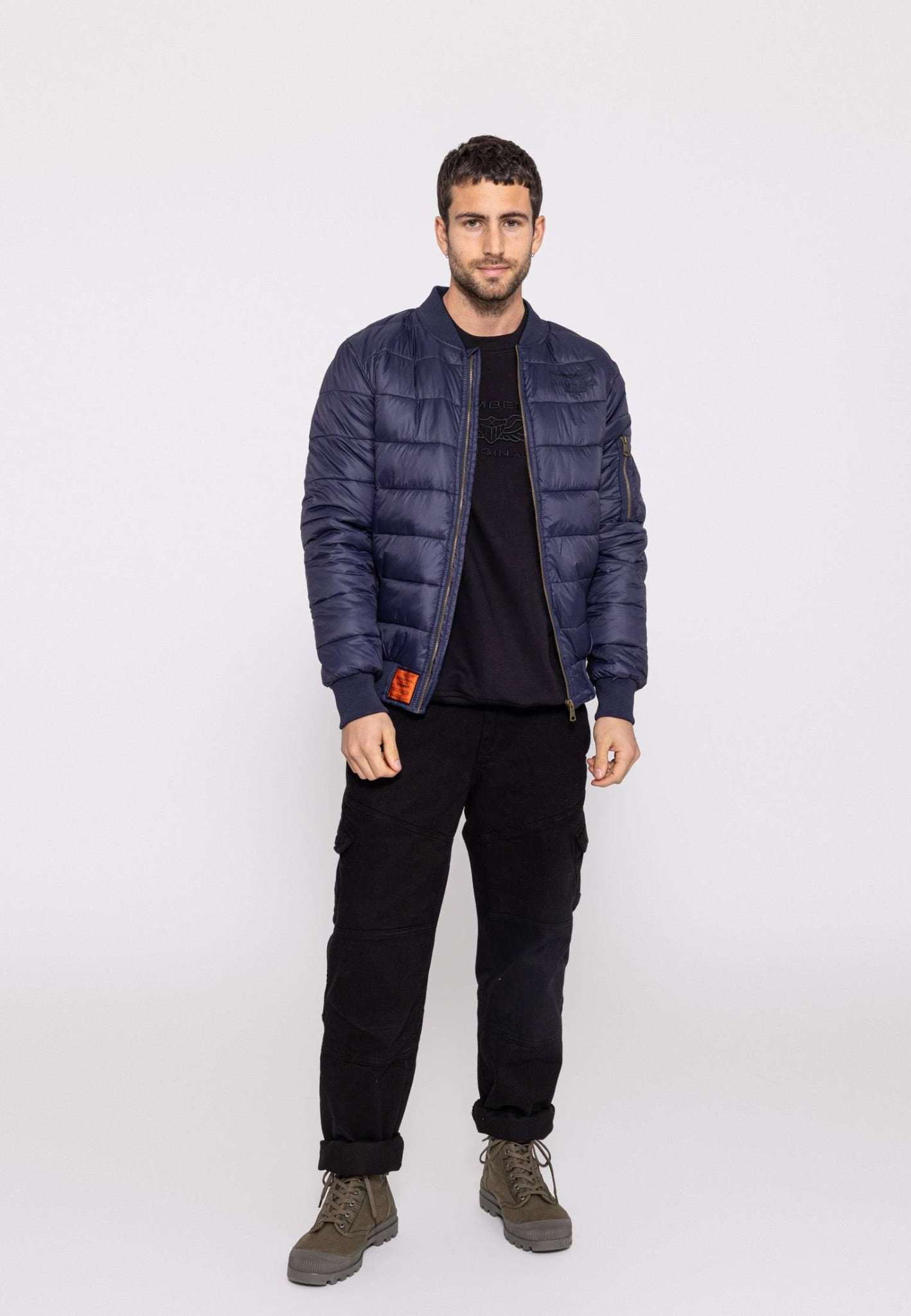 Dallas M Daunenjacke in Navy Jacken Bombers Original