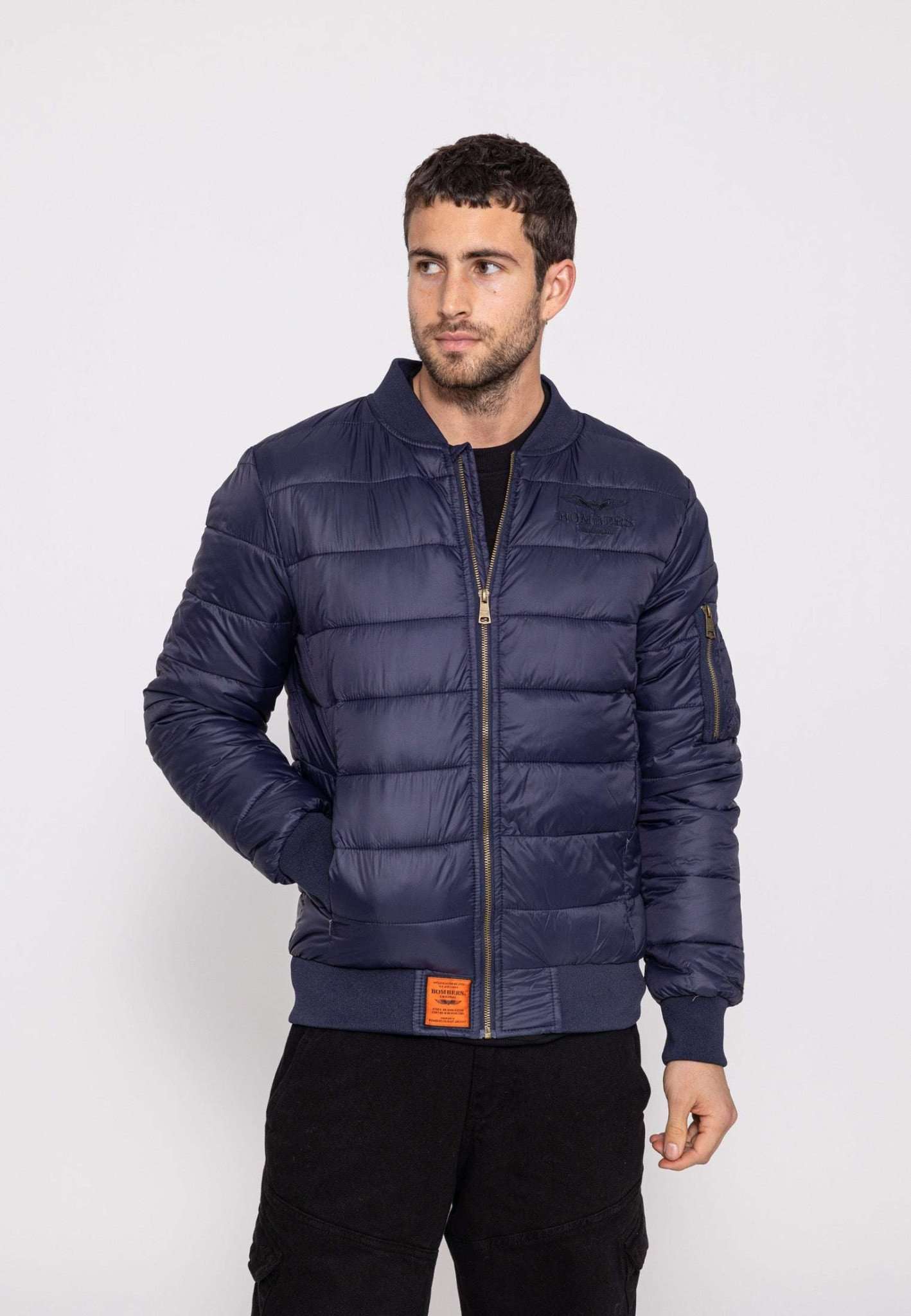 Dallas M Daunenjacke in Navy Jacken Bombers Original