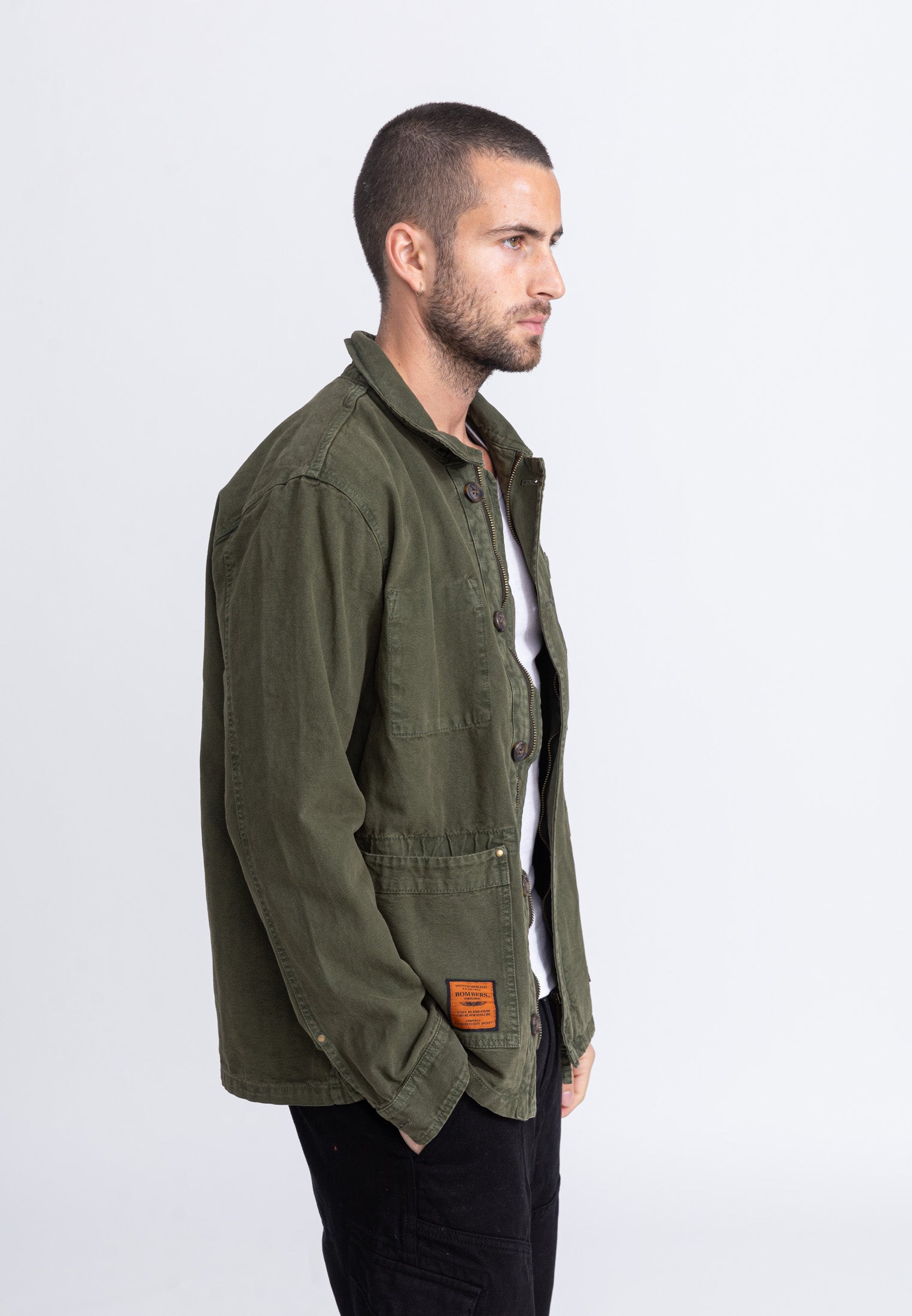 Davis M Jacke in Kaki Jacken Bombers Original