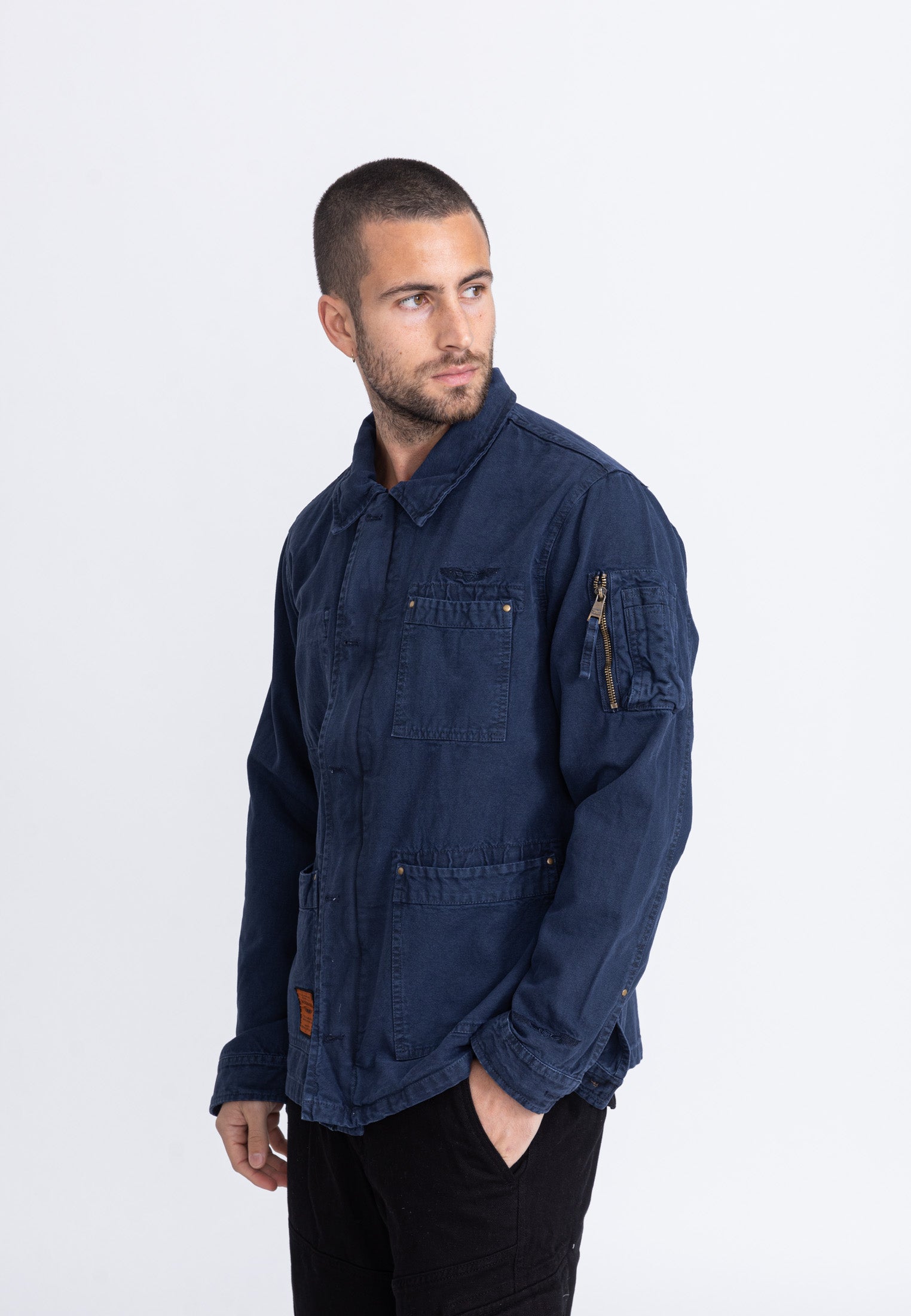 Davis M Jacke in Navy Jacken Bombers Original