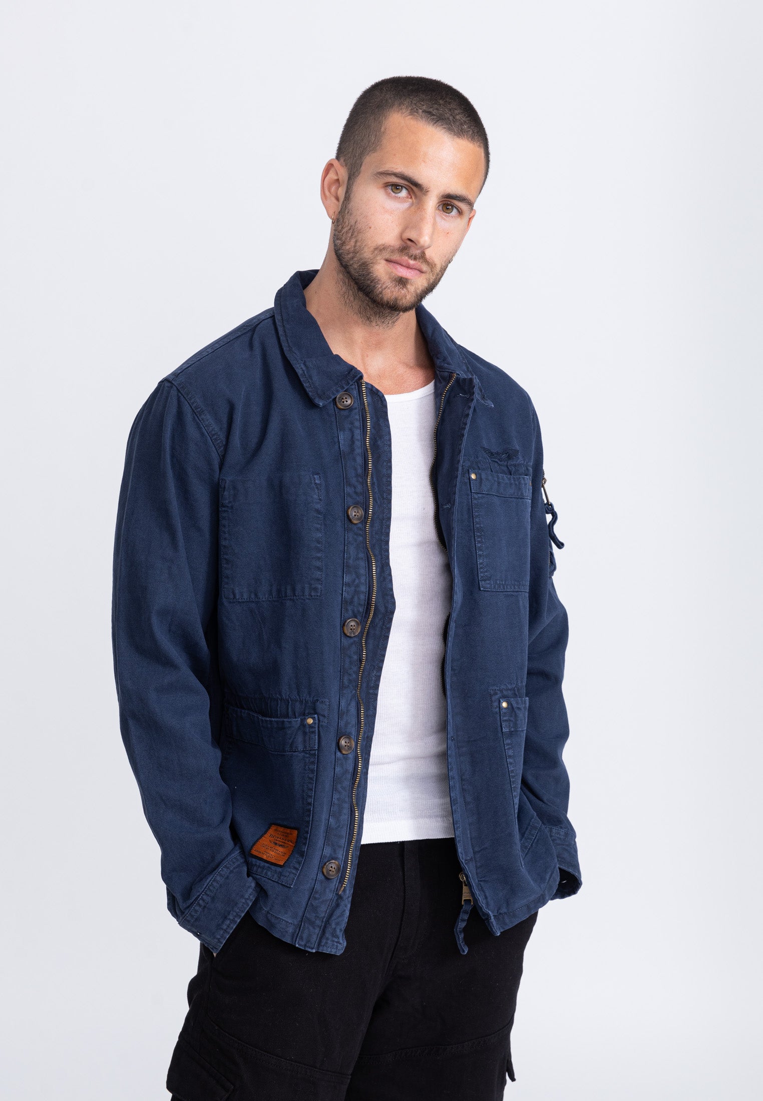 Davis M Jacke in Navy Jacken Bombers Original