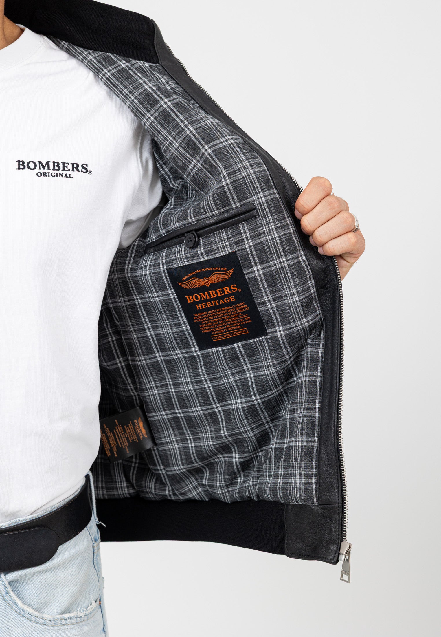 Denver-M in Black Jacken Bombers Original