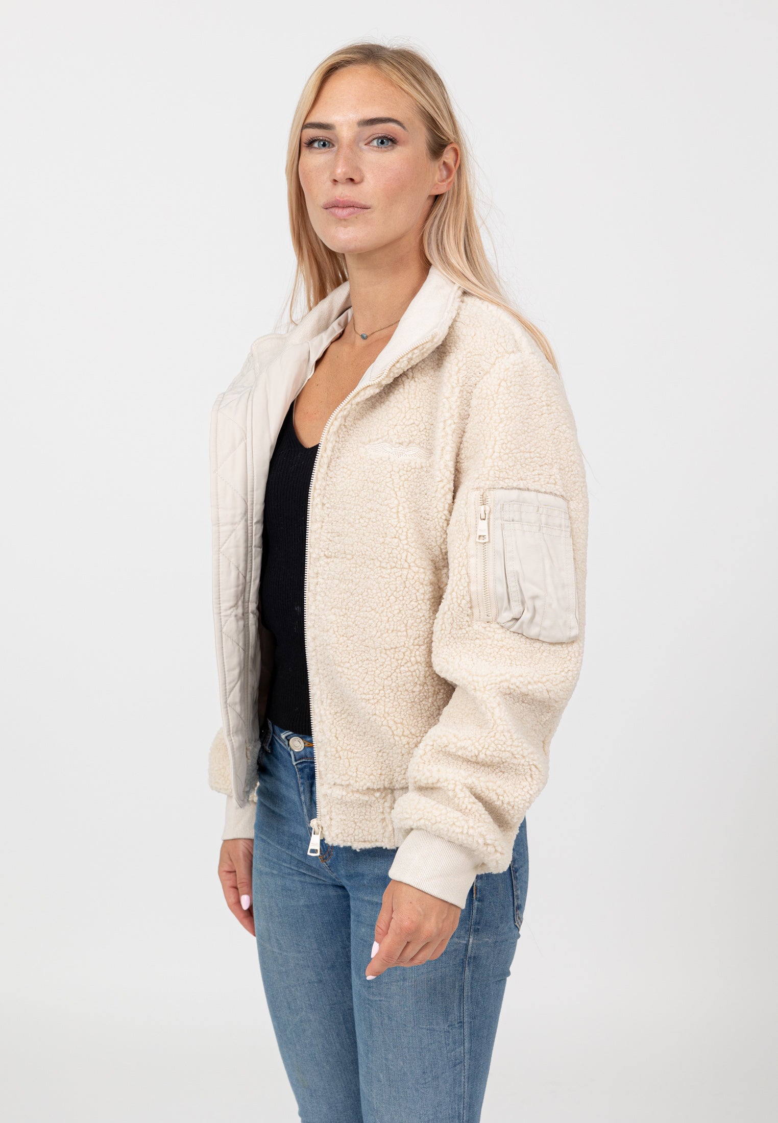 Edmonton-W in Cream Jacken Bombers Original