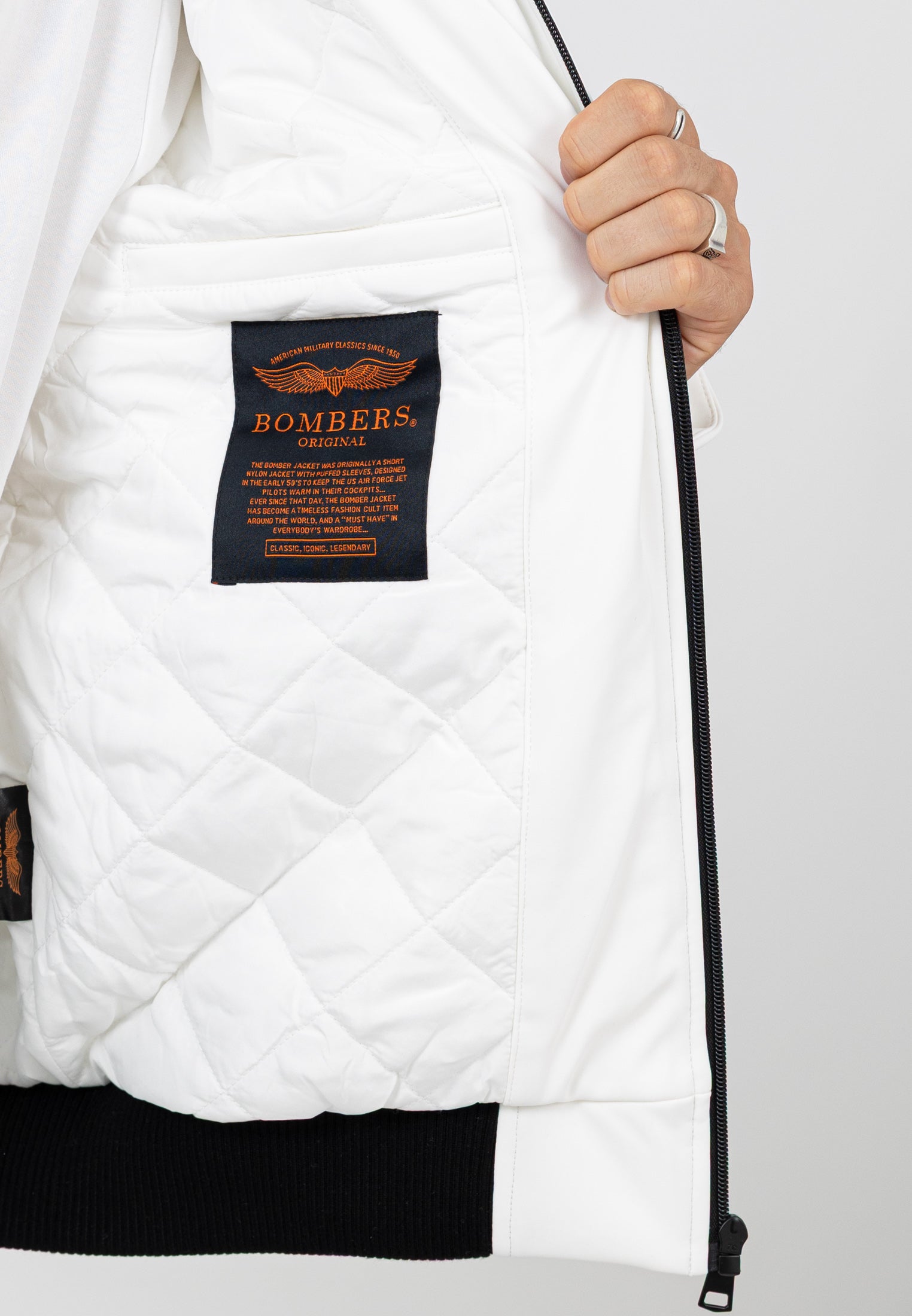 Edwards-M in Cream Jacken Bombers Original